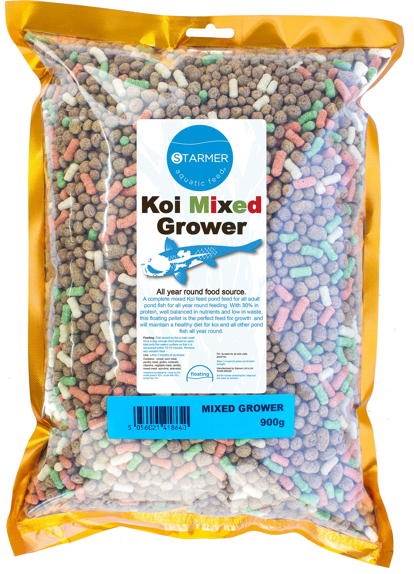 MIXED grower koi carp pellets