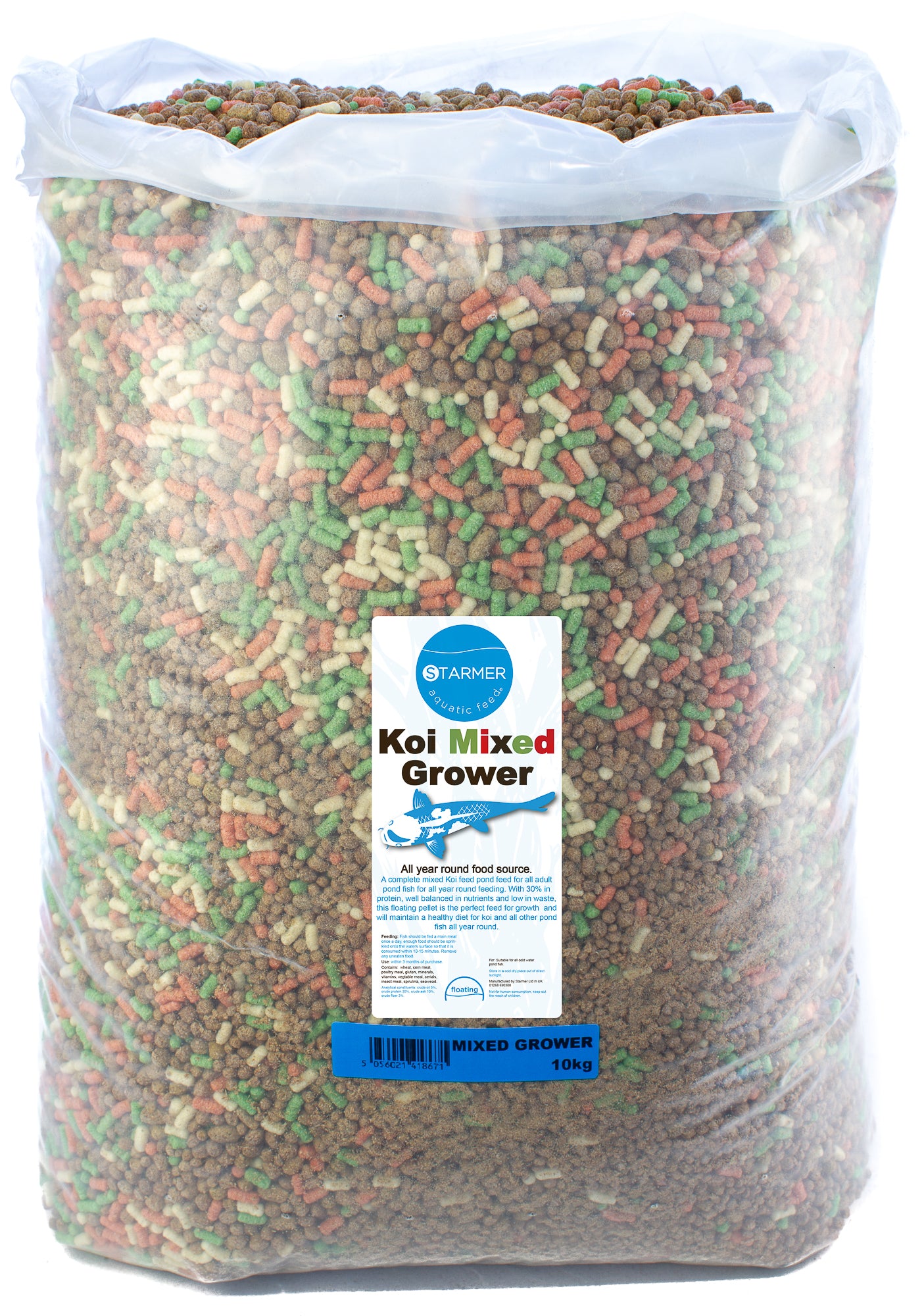 MIXED grower koi carp pellets