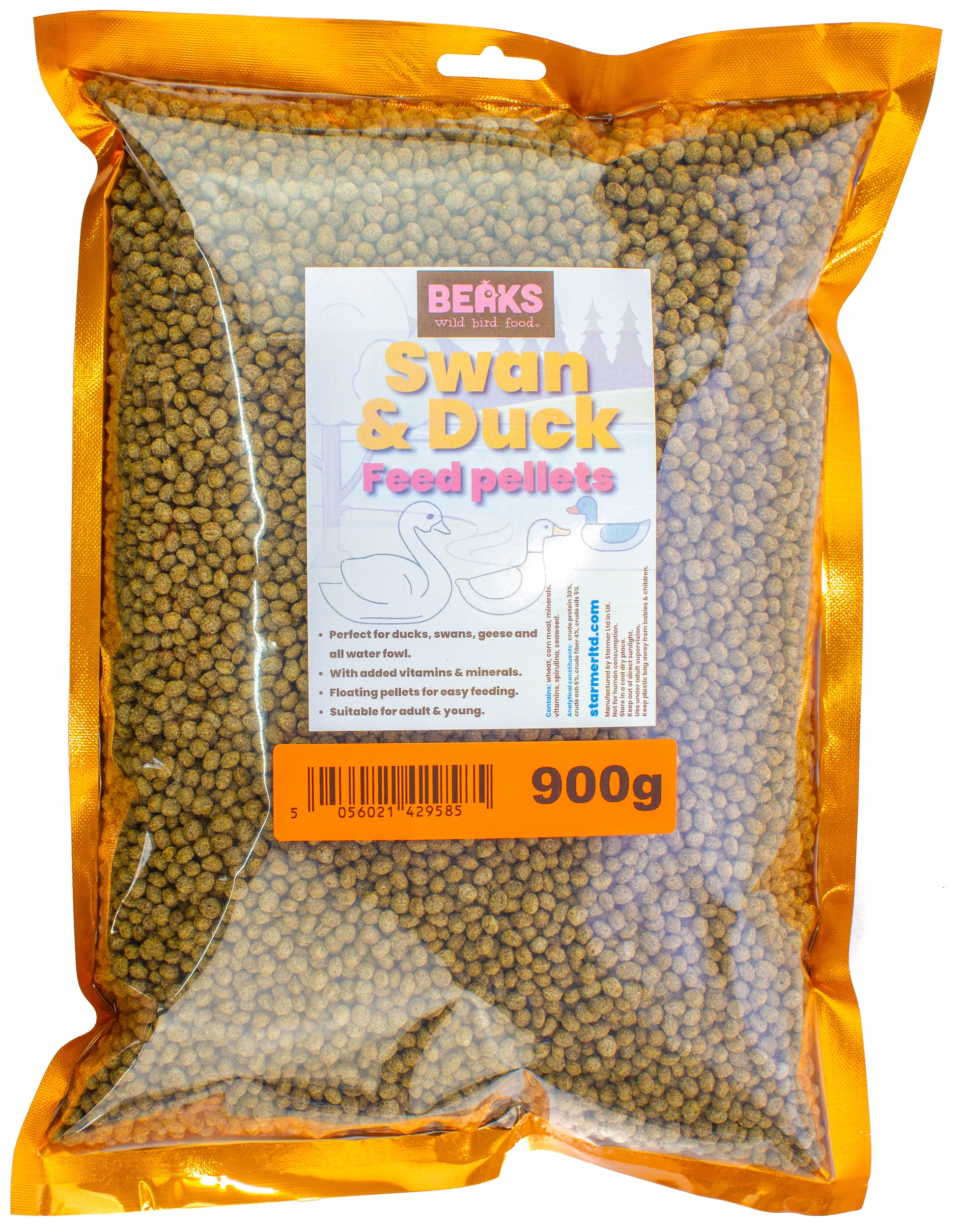 Swan & duck floating feed pellets 500g-20kg