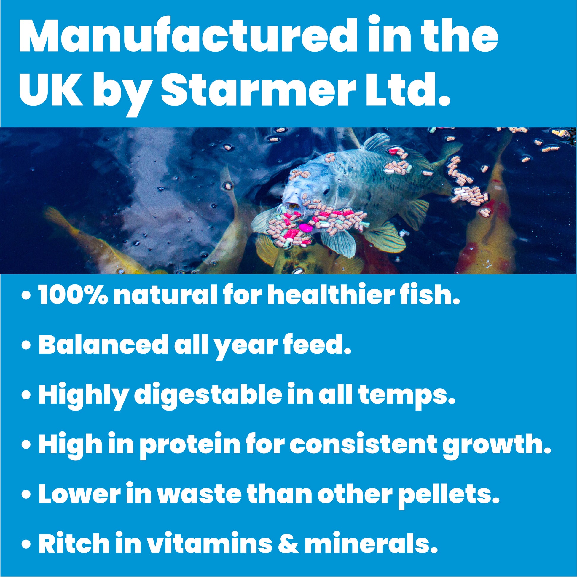 KOI GROWER pond feed pellets (adult) 5kg