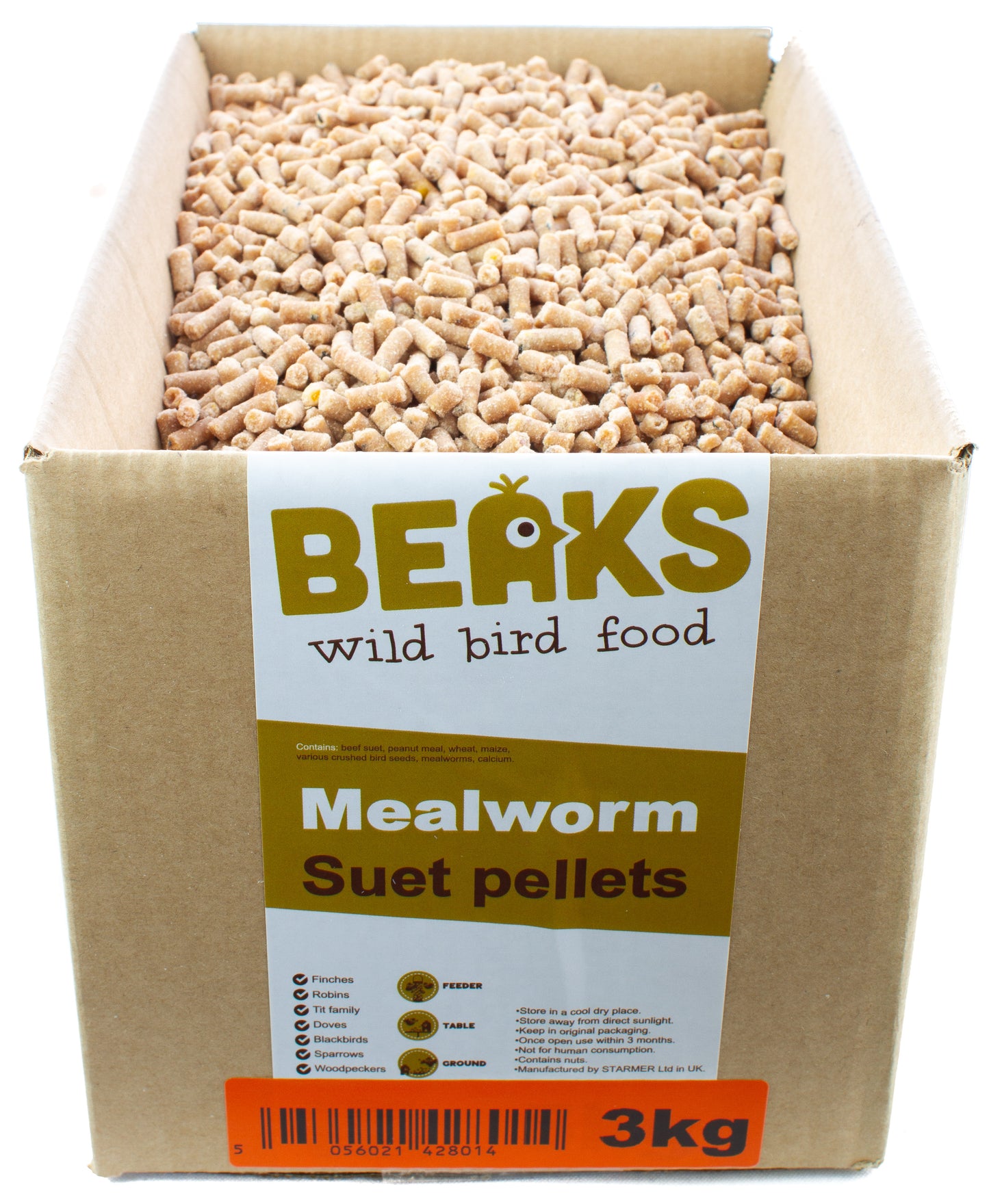 3kg suet feed pellets plus suet & seeds mixed birdseed