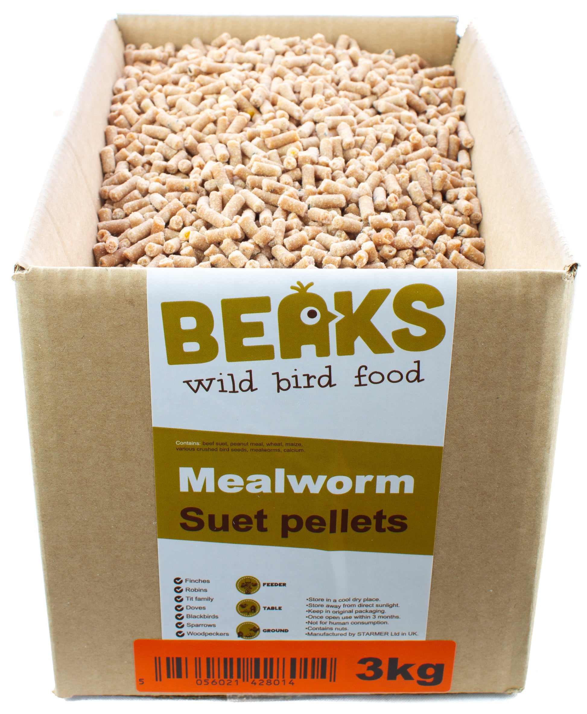 3kg suet feed pellets plus suet & seeds mixed birdseed