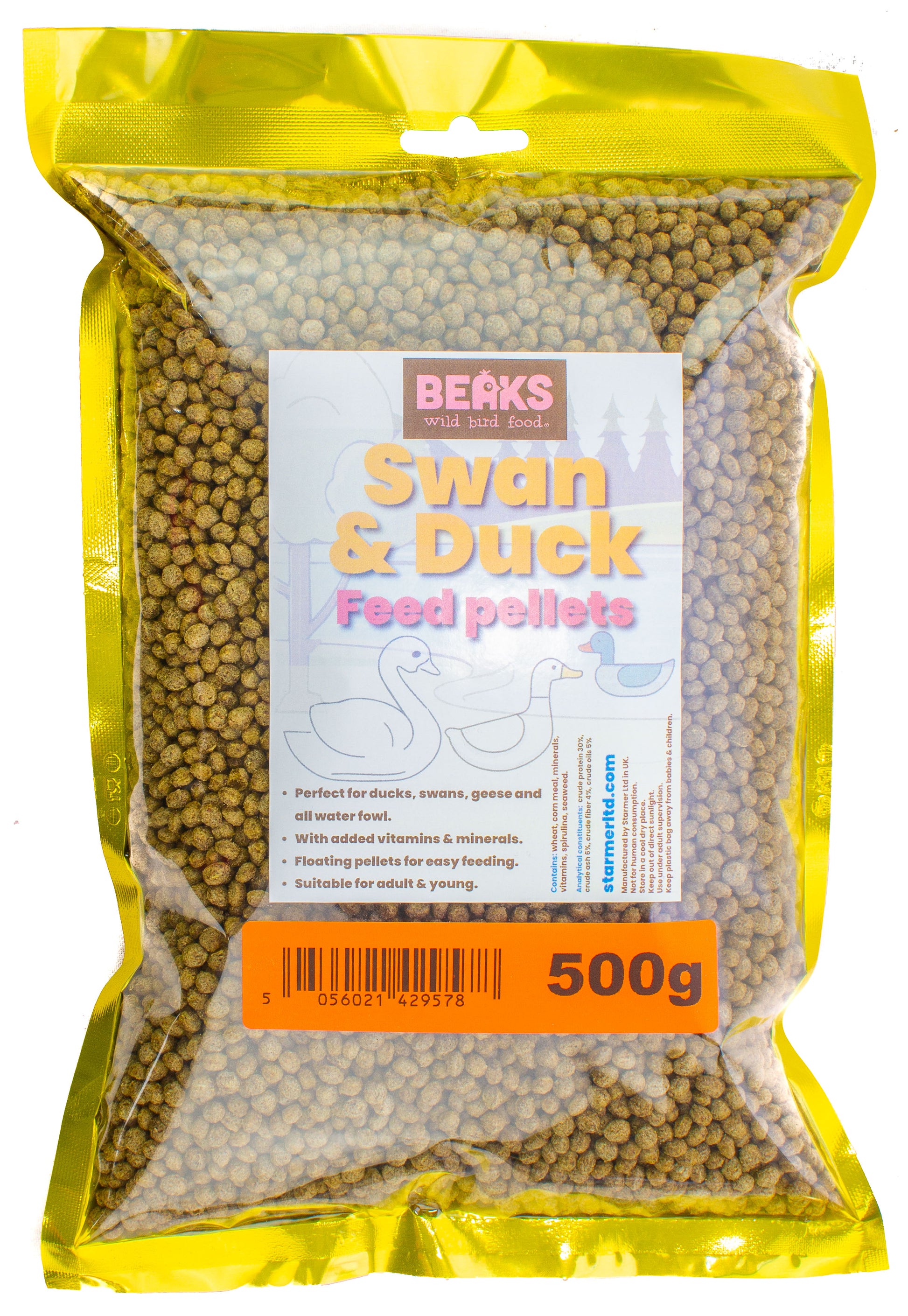 Swan & duck floating feed pellets 500g-20kg