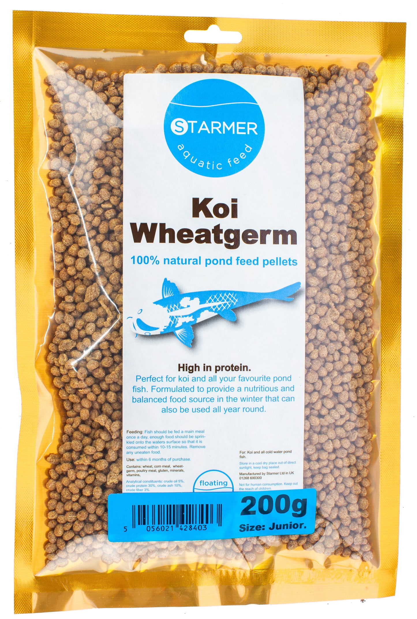 WHEATGERM pond feed pellets (JUNIOR)