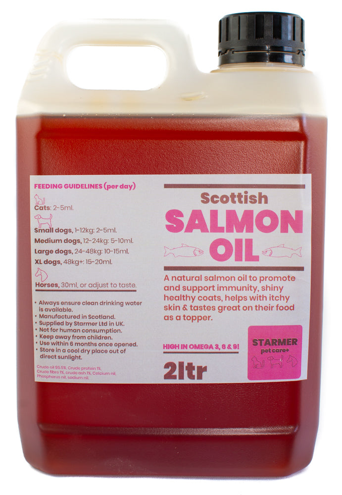 Pure Salmon oil for cats dogs horses & pets 2ltr