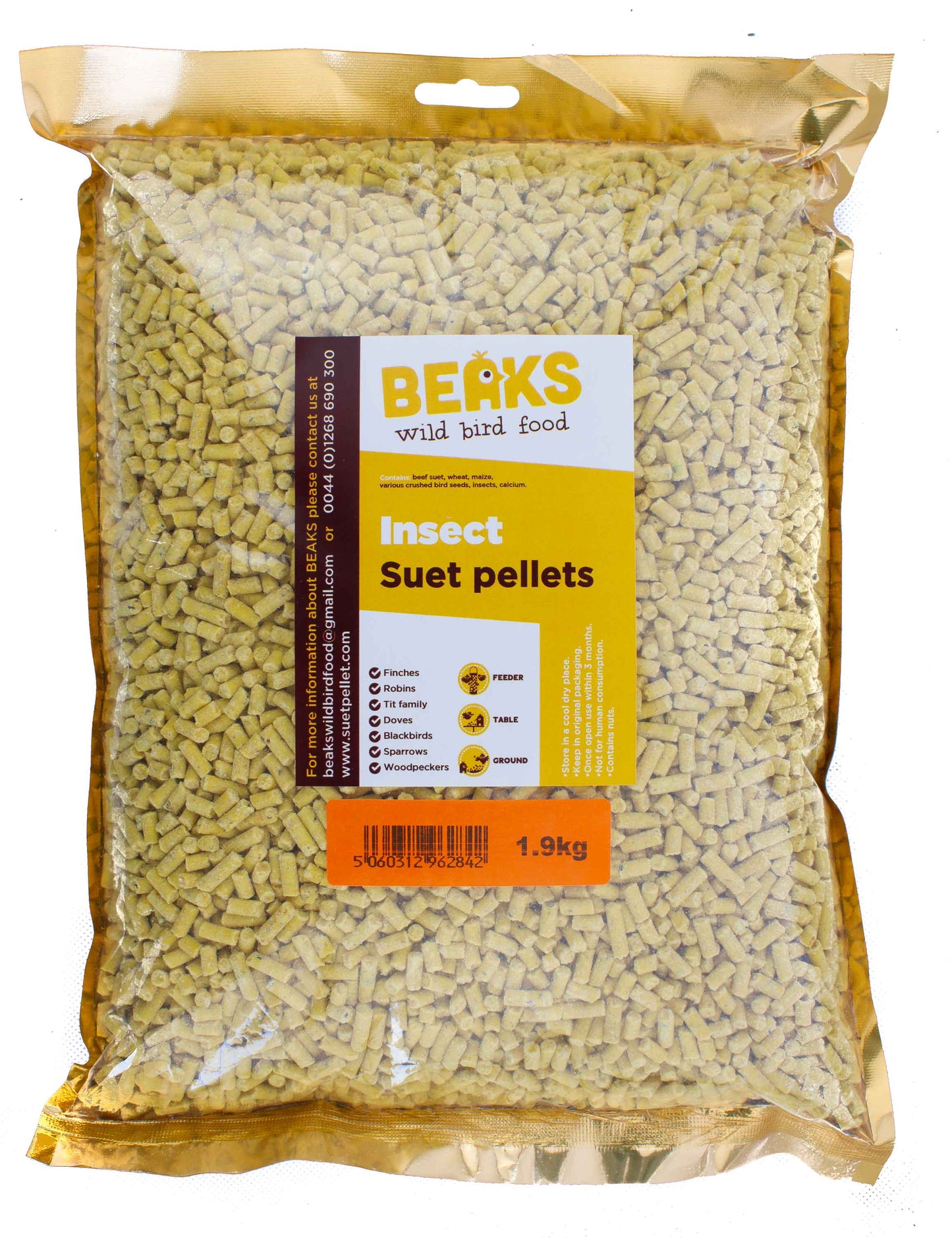 1.9kg suet feed pellets