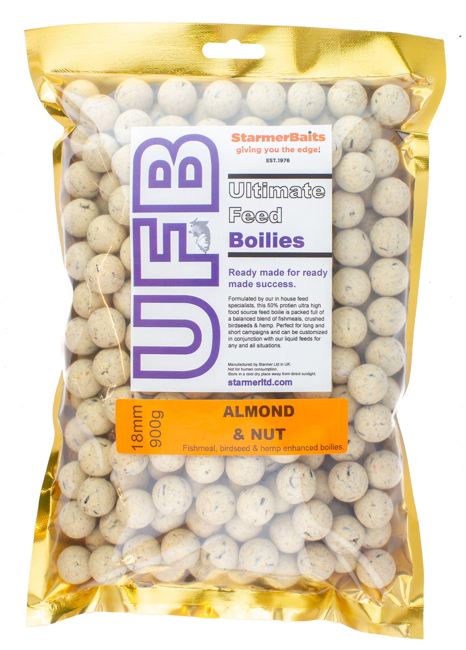 Ultimate feed boilies 18mm 900g