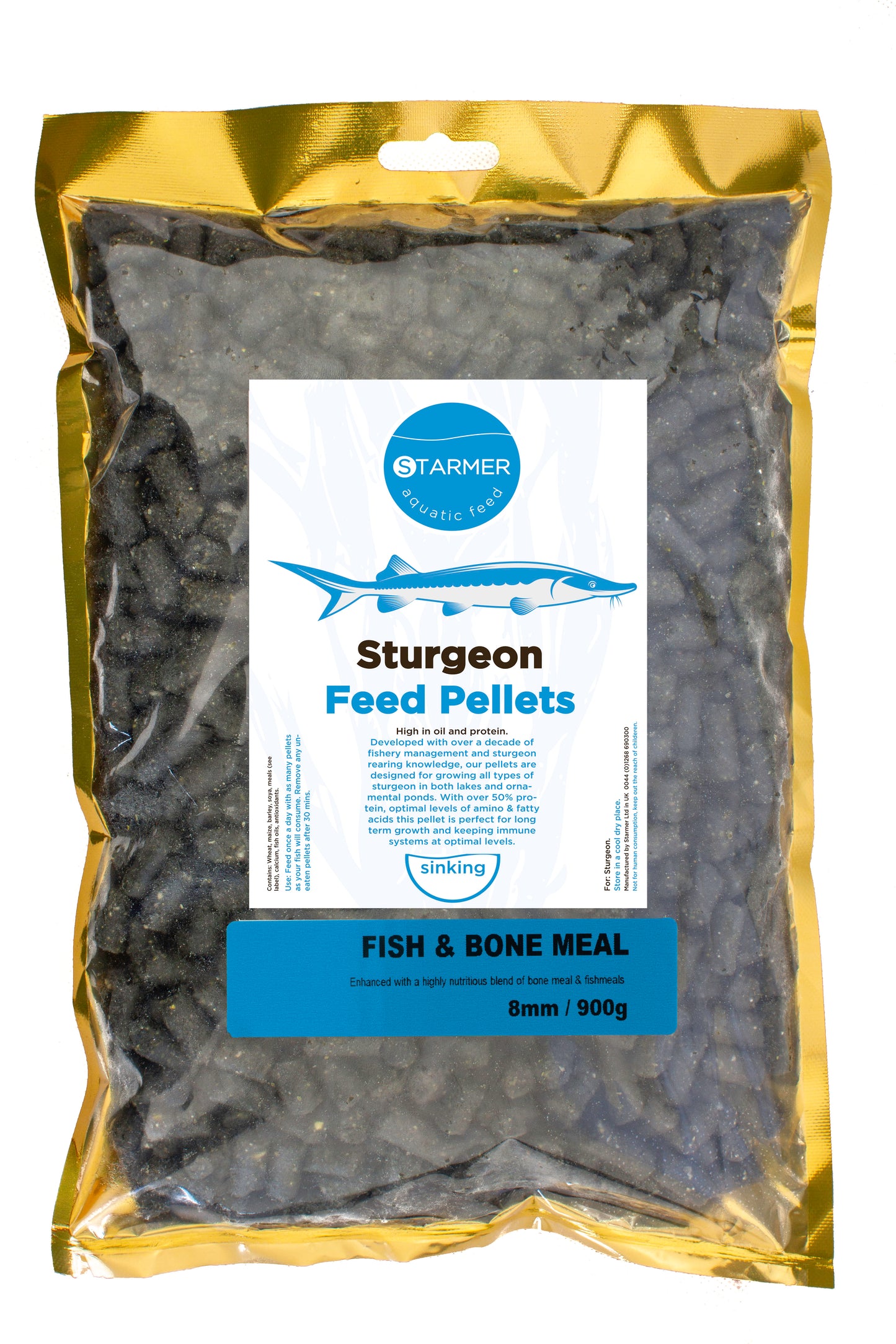 8mm FISH & BONE sturgeon pellets
