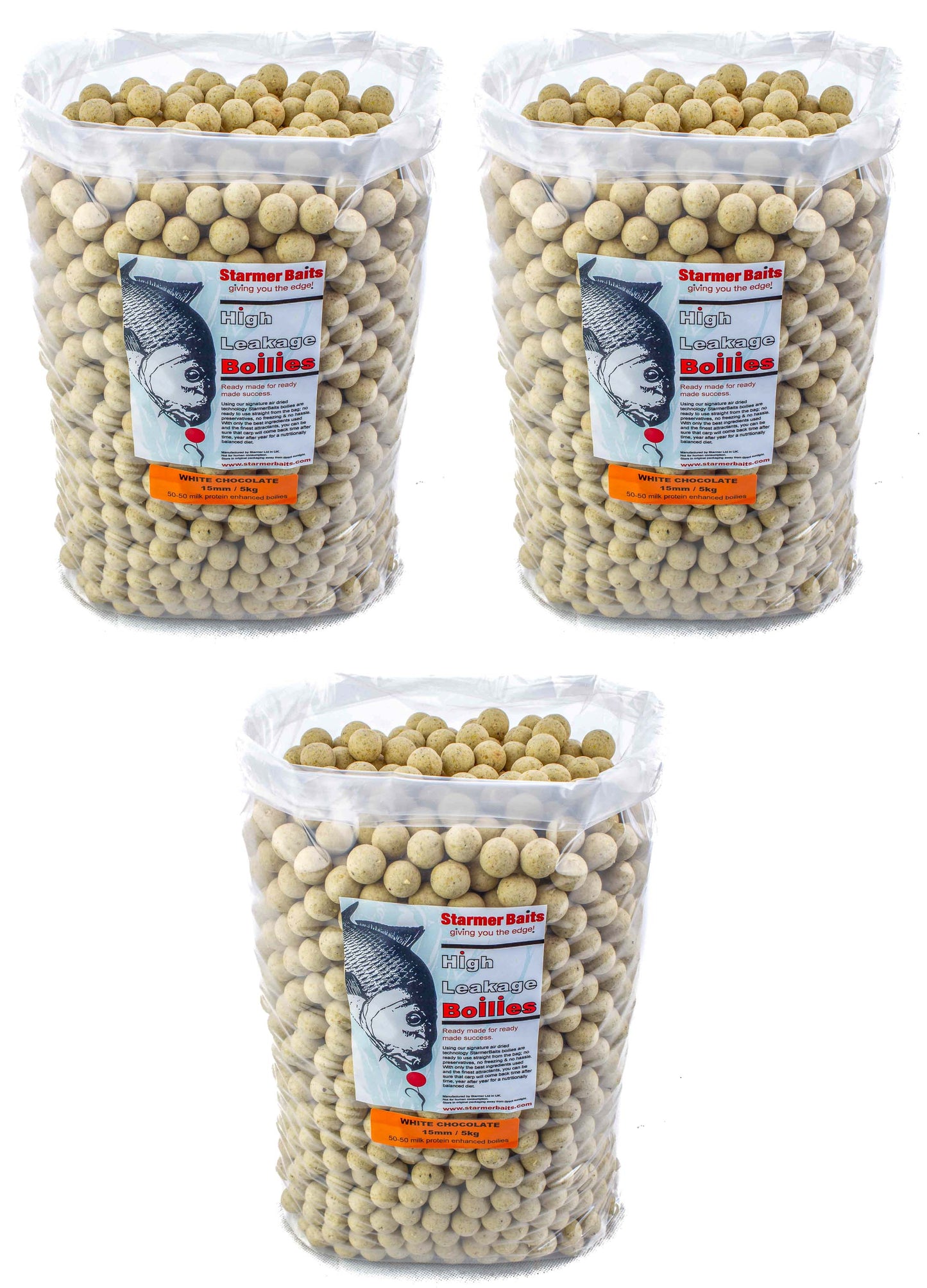 White chocolate boilies 15mm