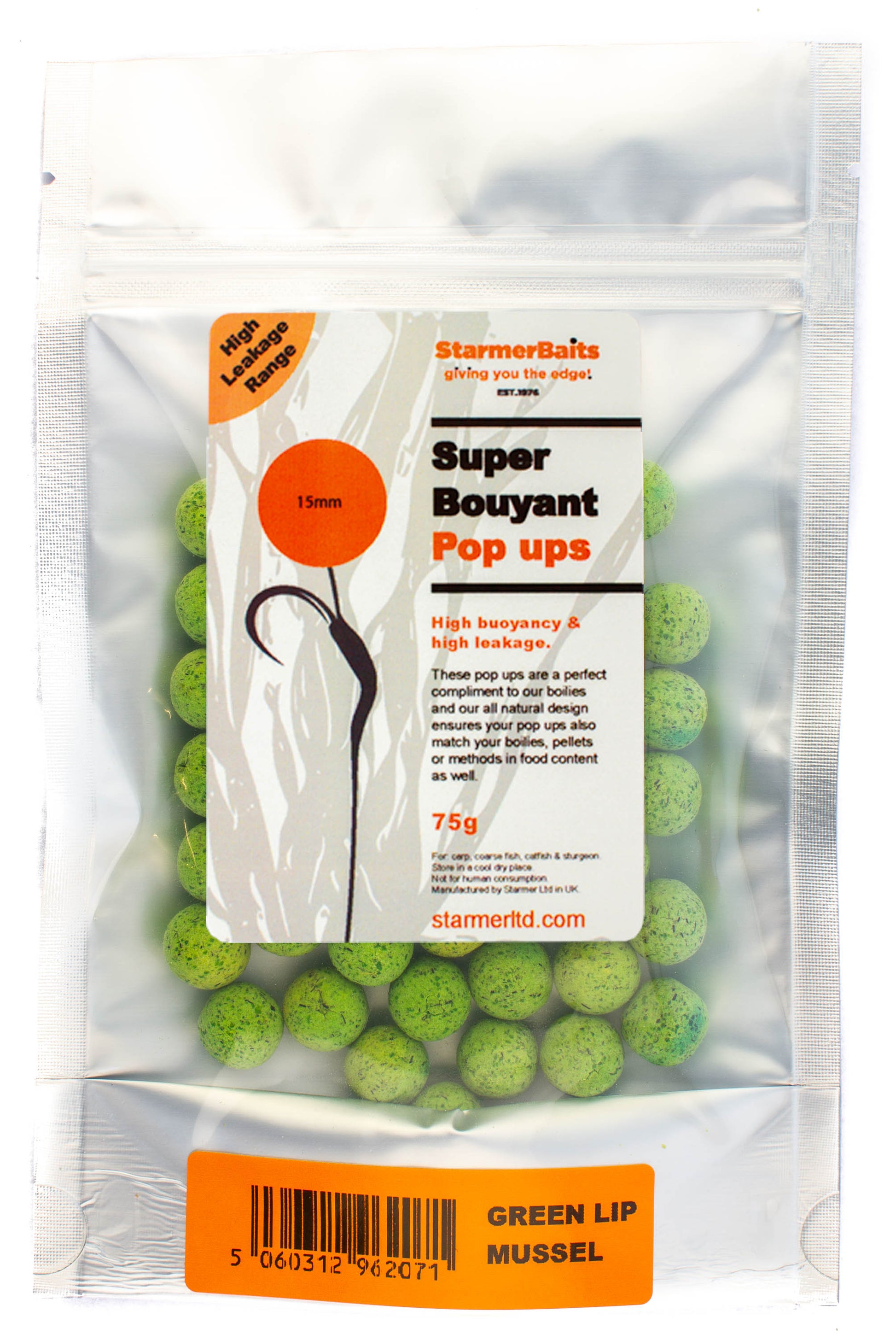 Green lip mussel boilies 15mm