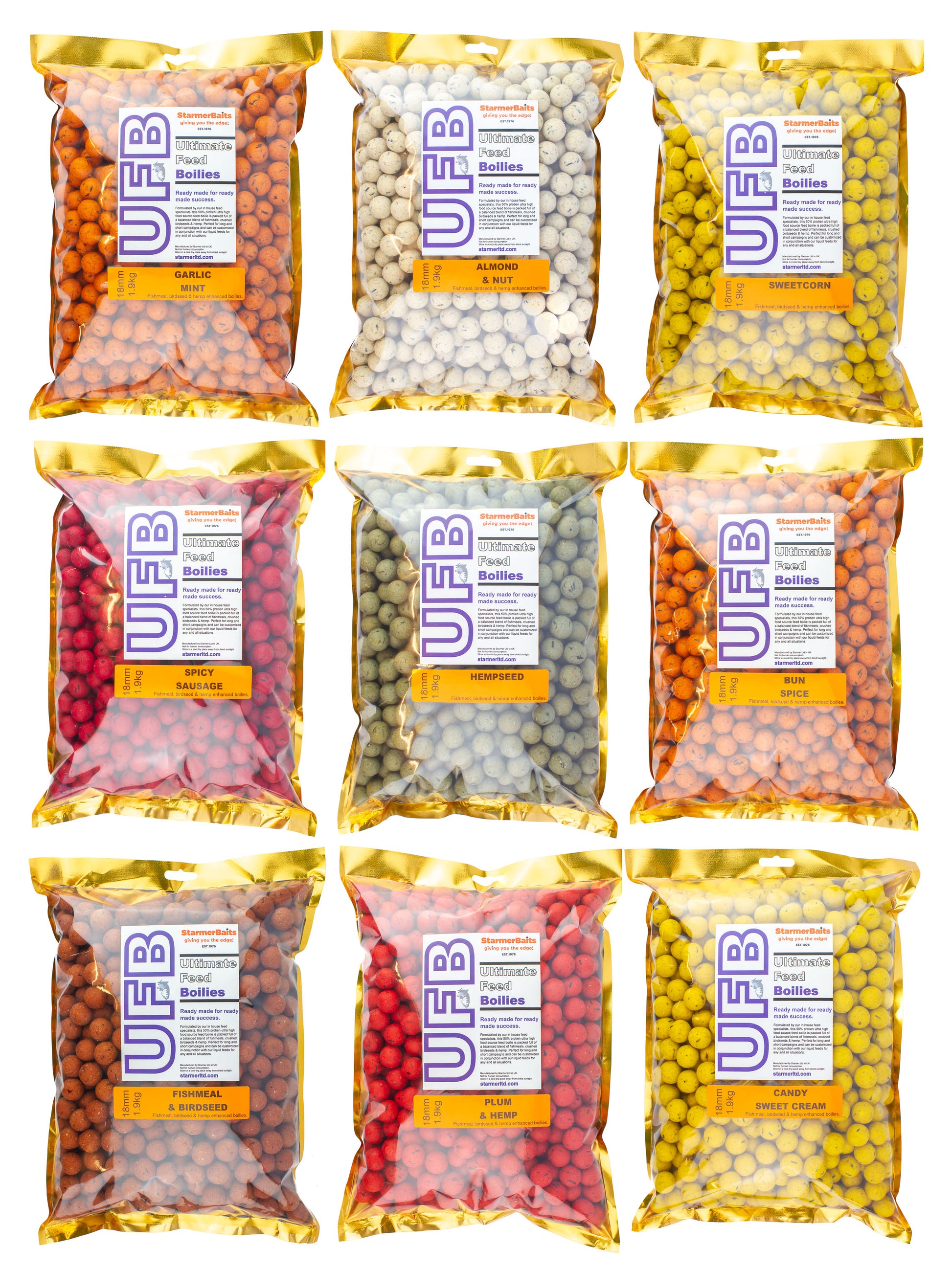 Ultimate feed boilies 18mm 1.9kg