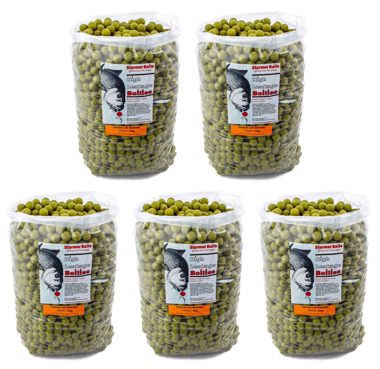 Green lip mussel boilies 15mm