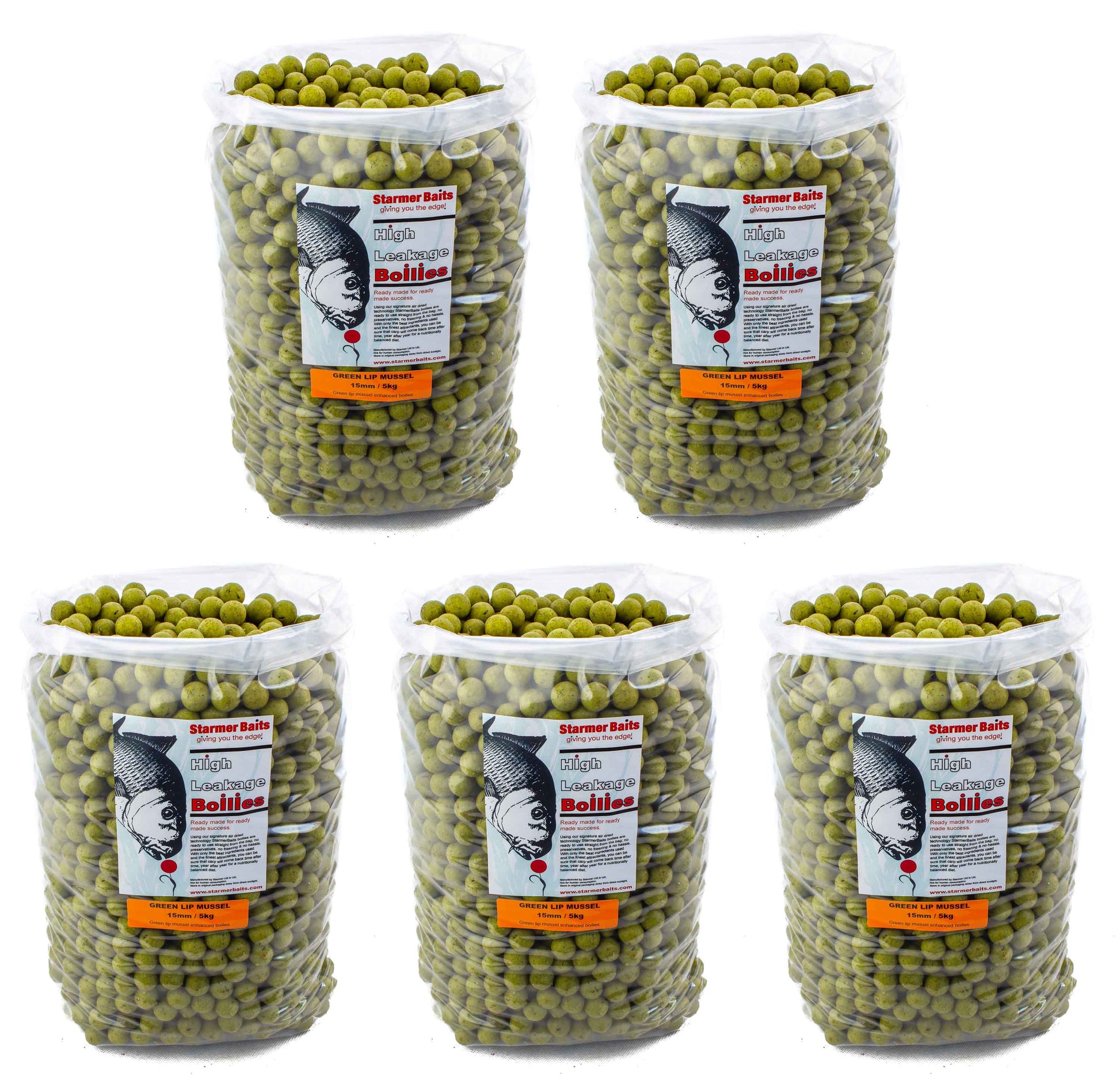 Green lip mussel boilies 15mm