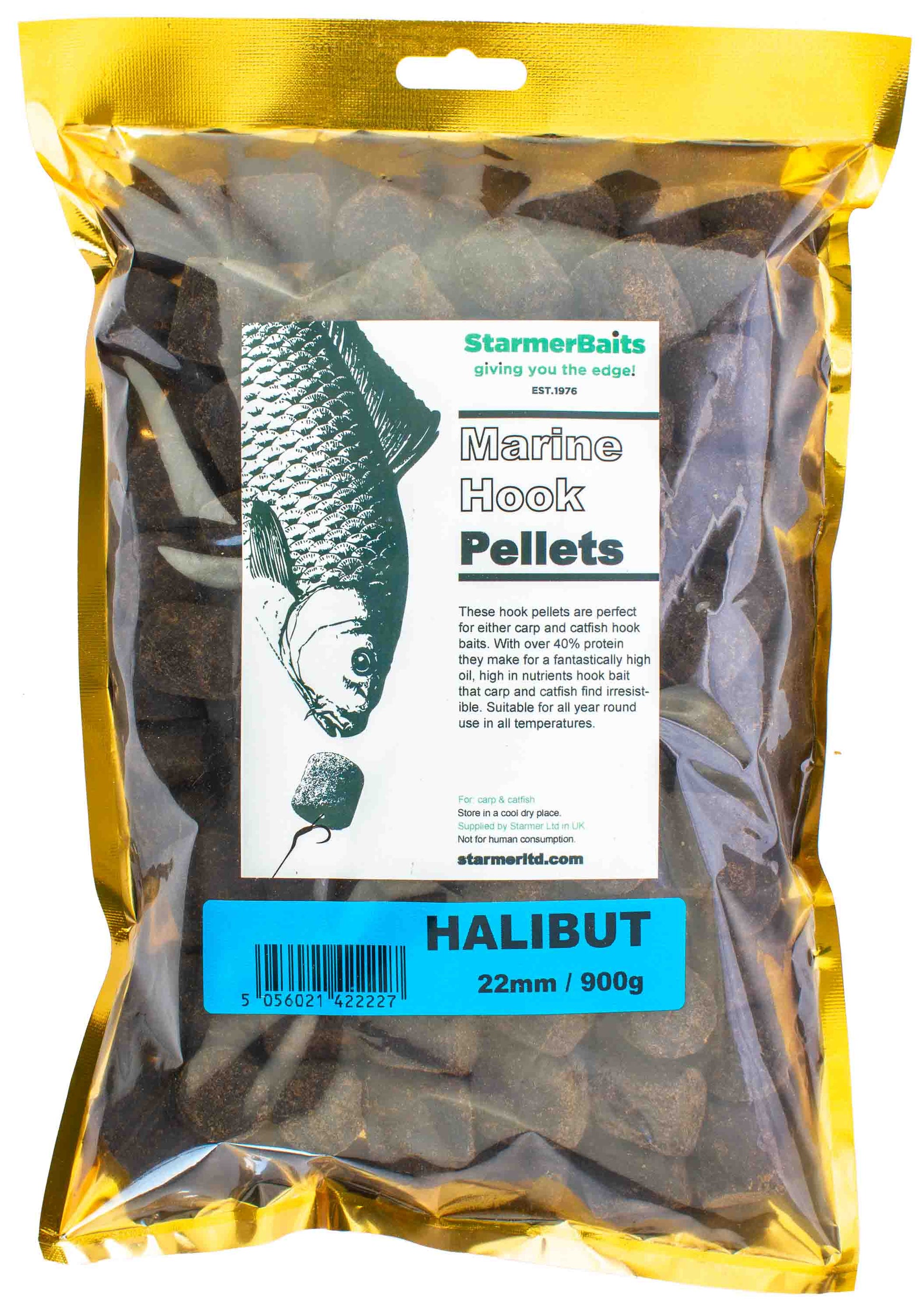 20mm Halibut high oil hook pellets (drilled)