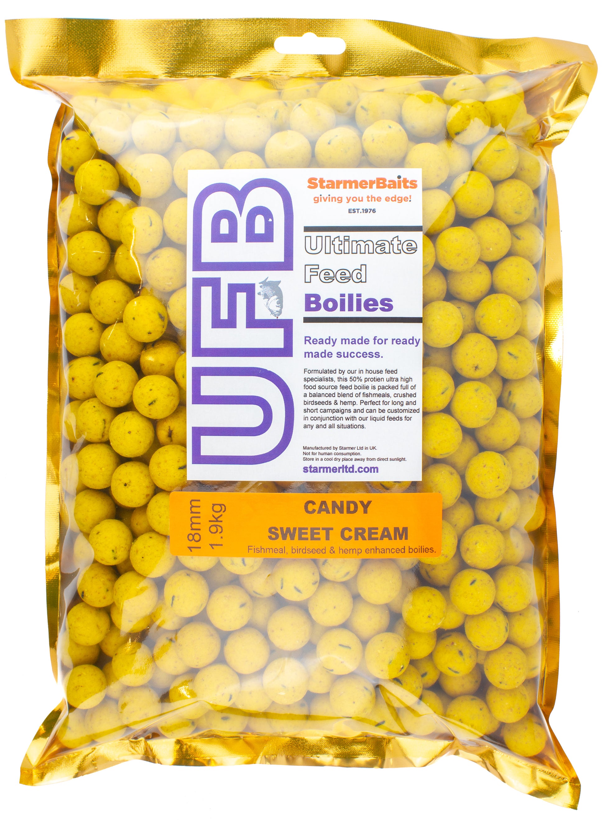 Ultimate feed boilies 18mm 1.9kg
