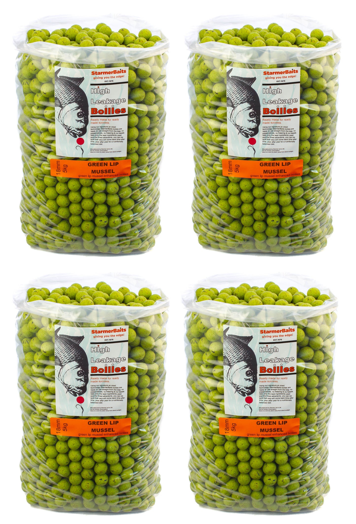 Green lip mussel boilies 18mm