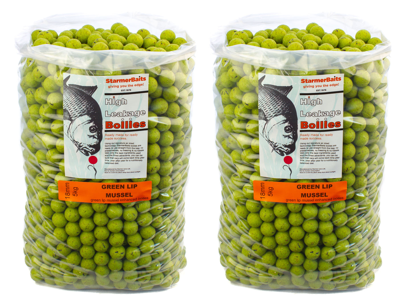 Green lip mussel boilies 18mm