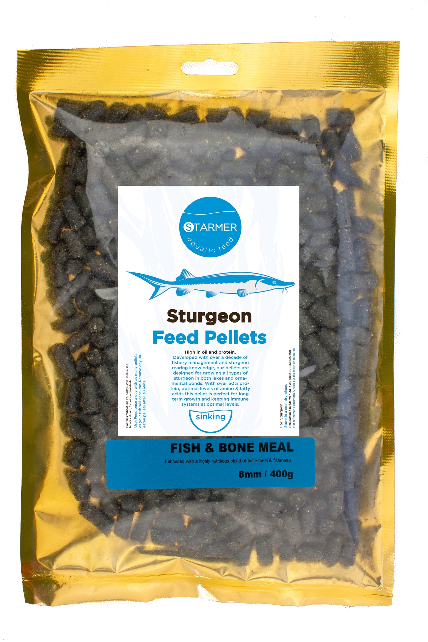 8mm FISH & BONE sturgeon pellets