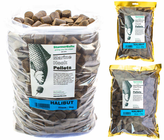 20mm Halibut high oil hook pellets (drilled)
