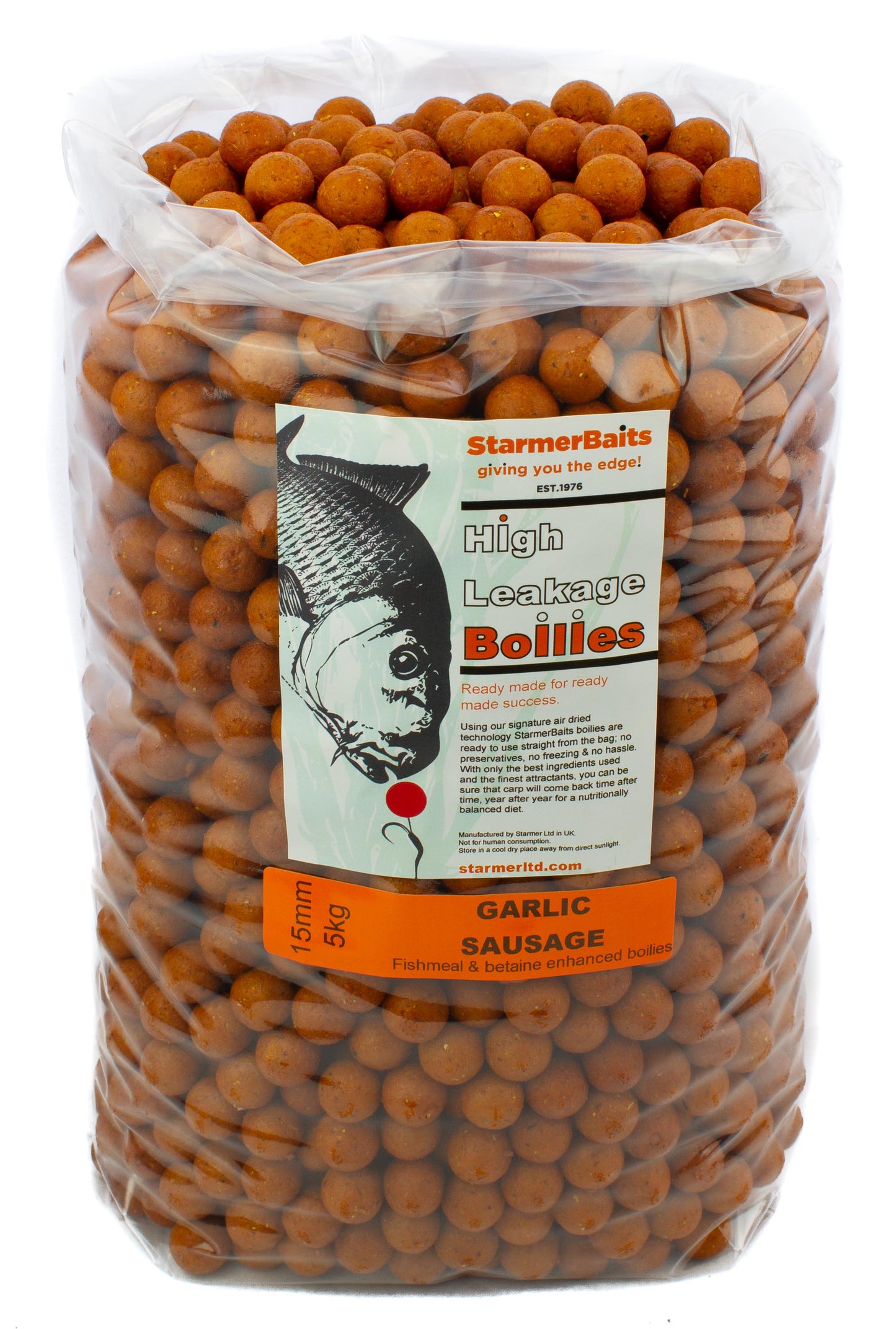 Garlic sausage boilies 15mm