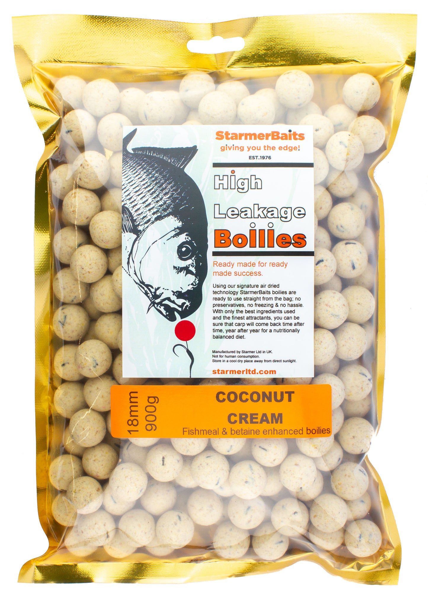 Coconut cream boilies 18mm