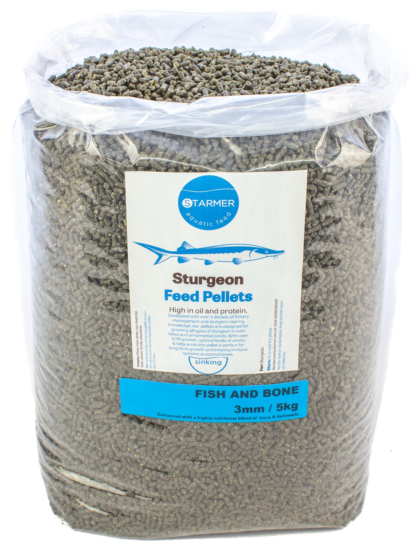 3mm FISH & BONE sturgeon pellets