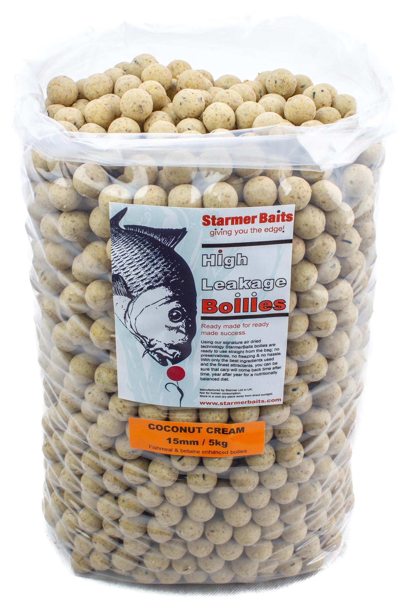 Coconut cream boilies 15mm