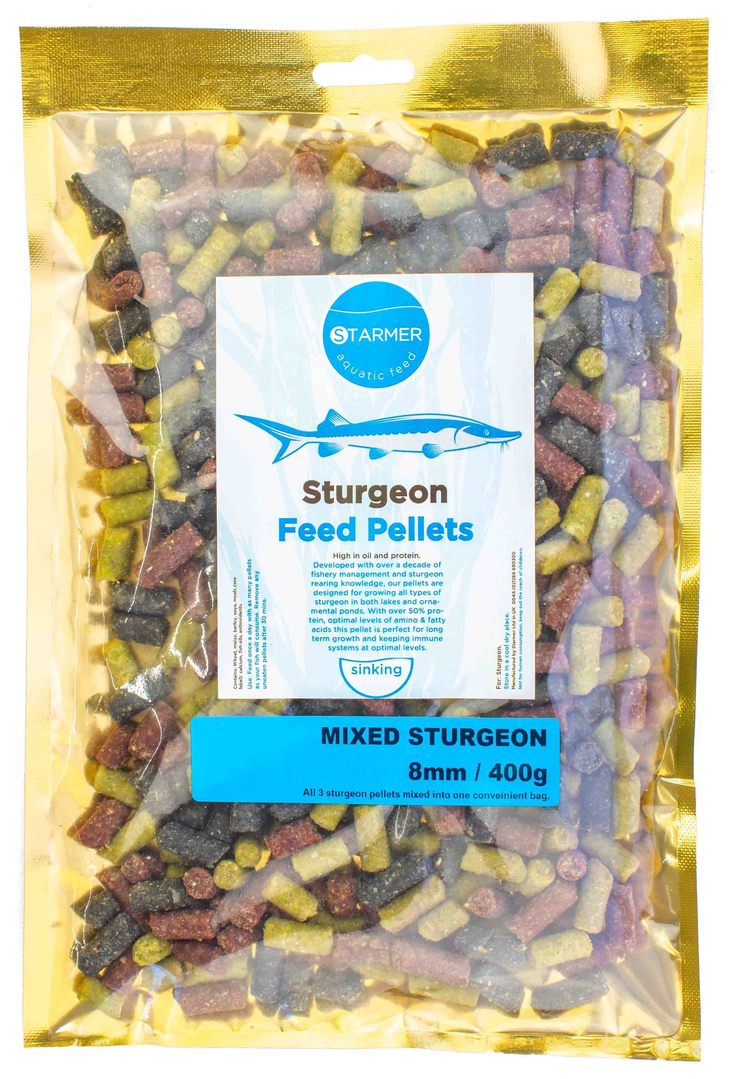 8mm MIXED STURGEON feed pellets