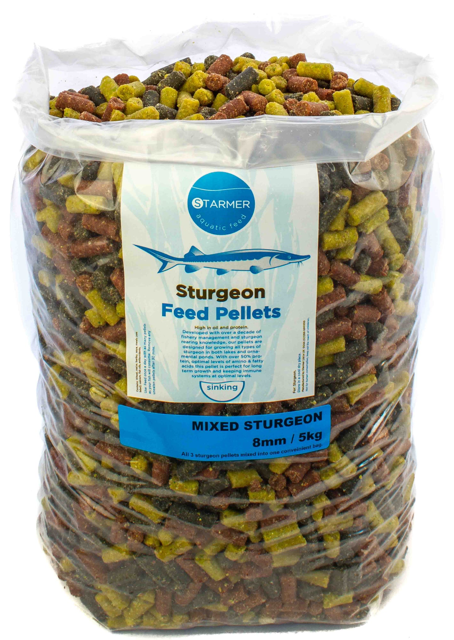 8mm MIXED STURGEON feed pellets