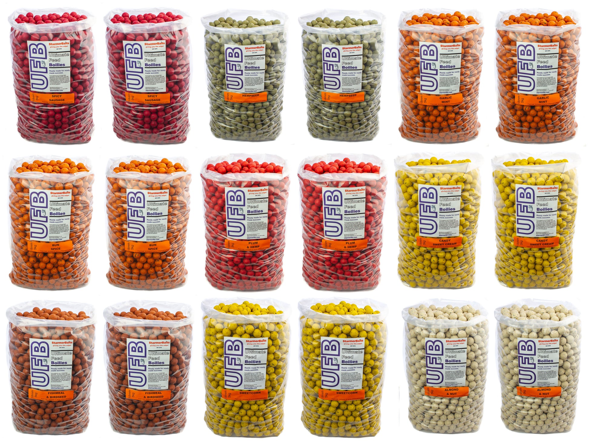 Ultimate feed boilies 18mm 10kg