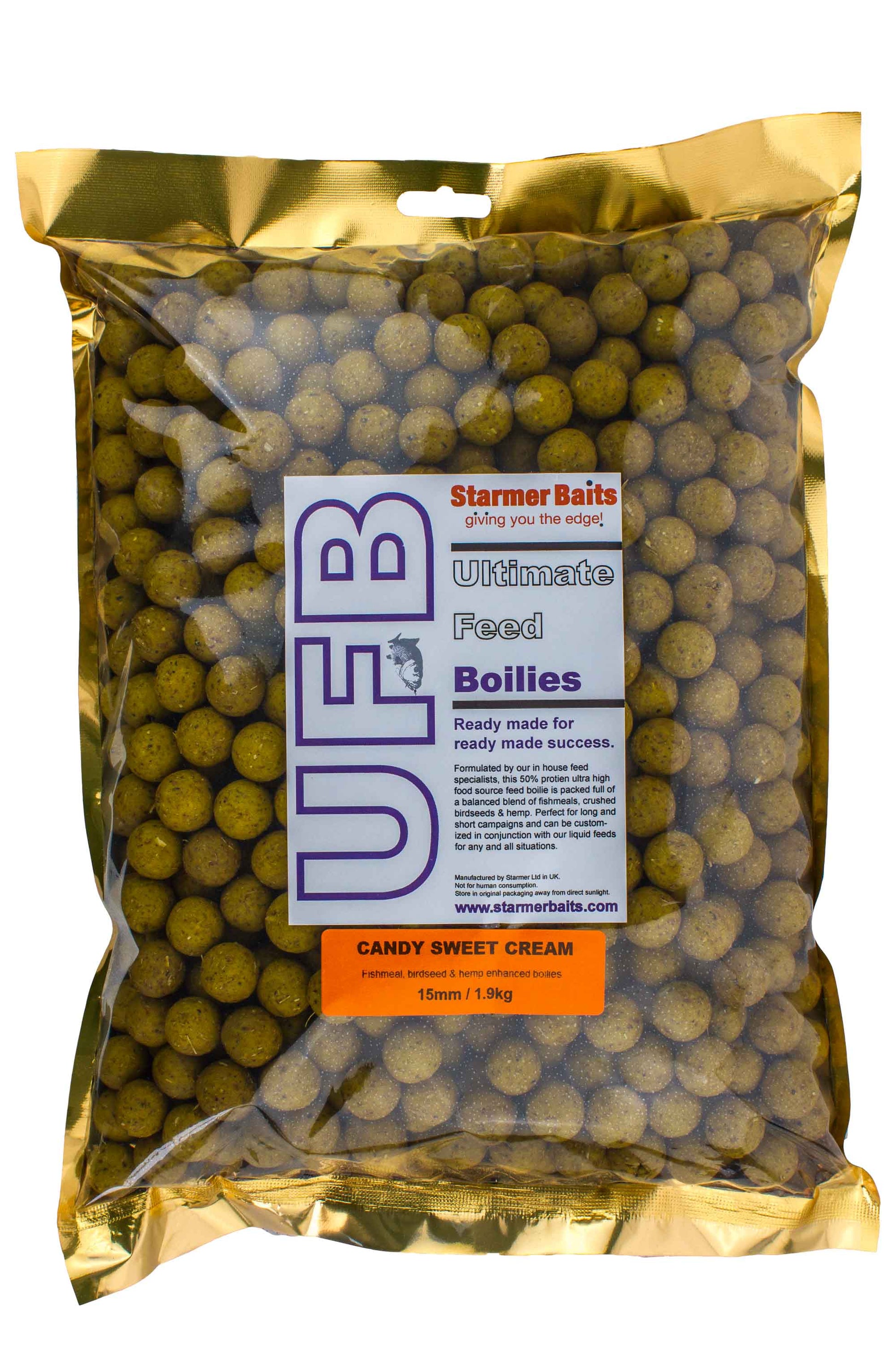 Ultimate feed boilies 15mm 1.9kg