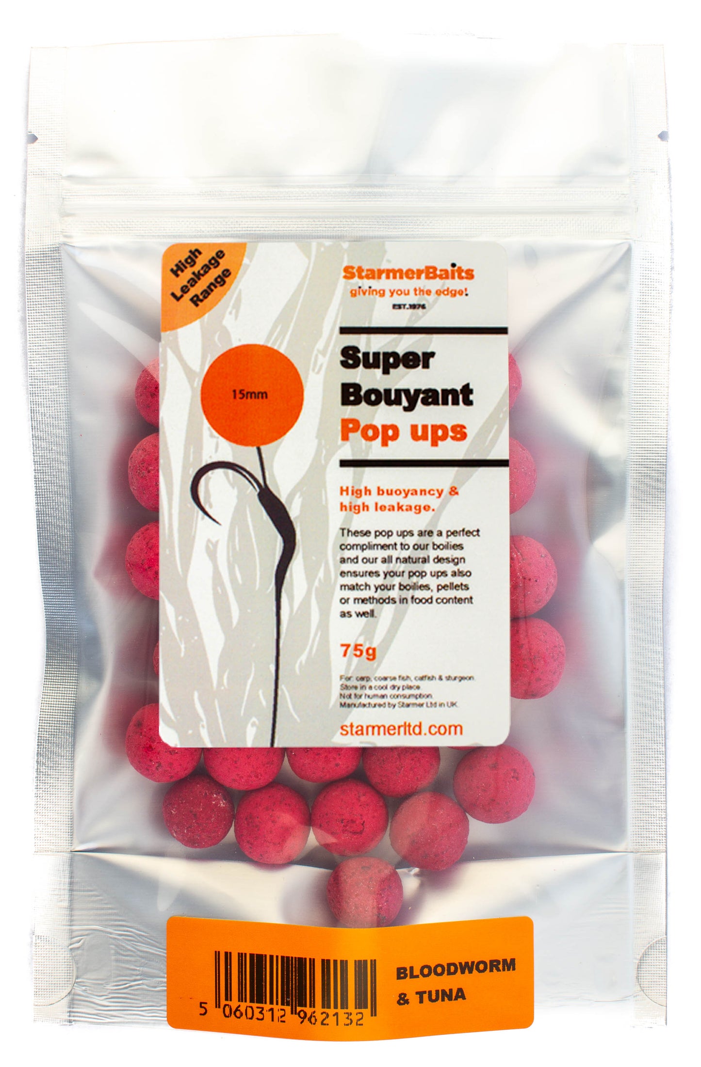 Bloodworm & tuna boilies 15mm