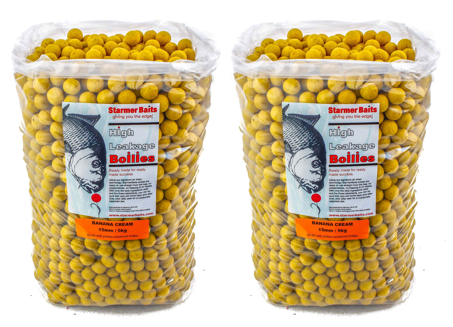 Banana cream boilies 15mm