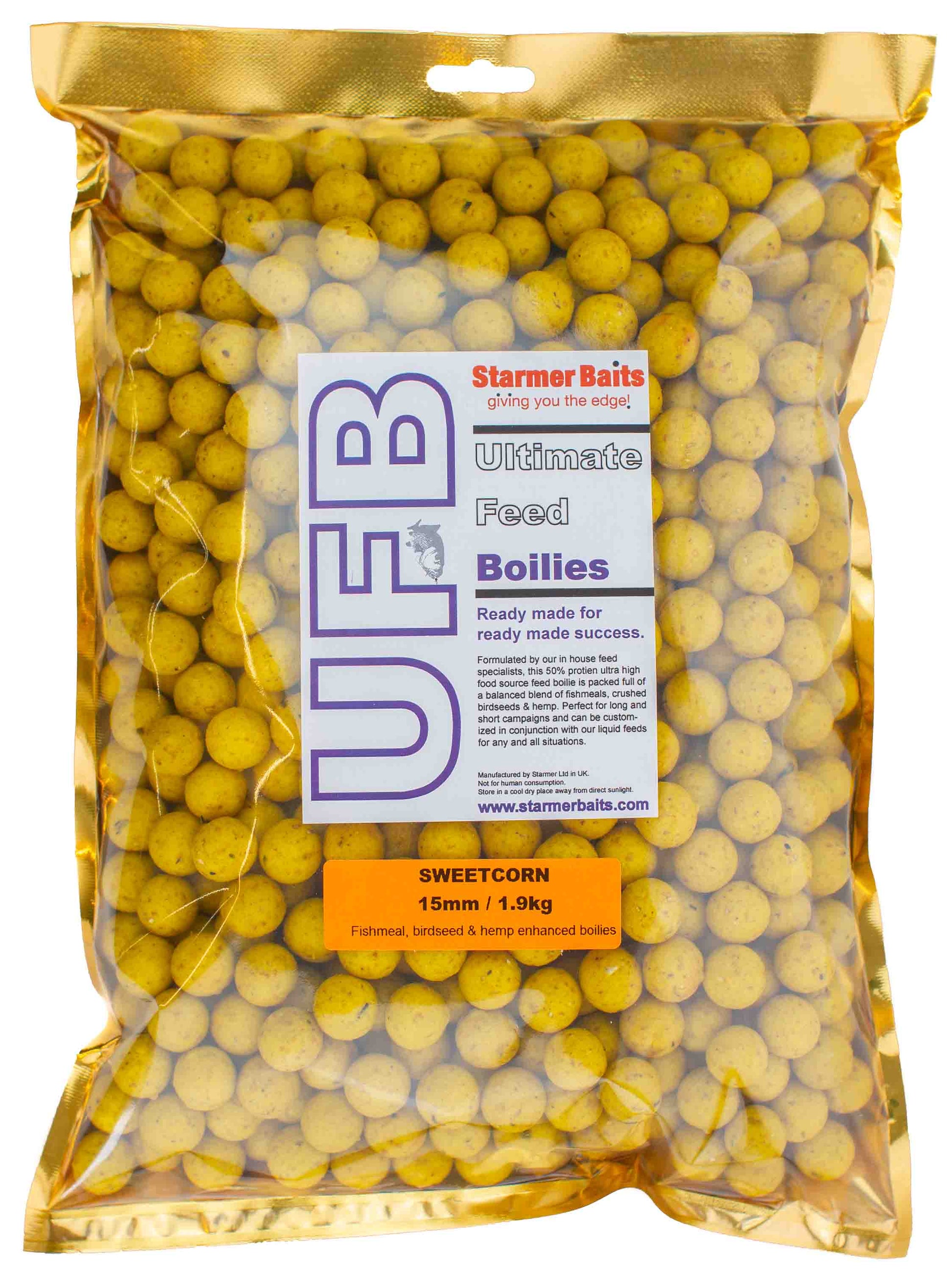 Ultimate feed boilies 15mm 1.9kg