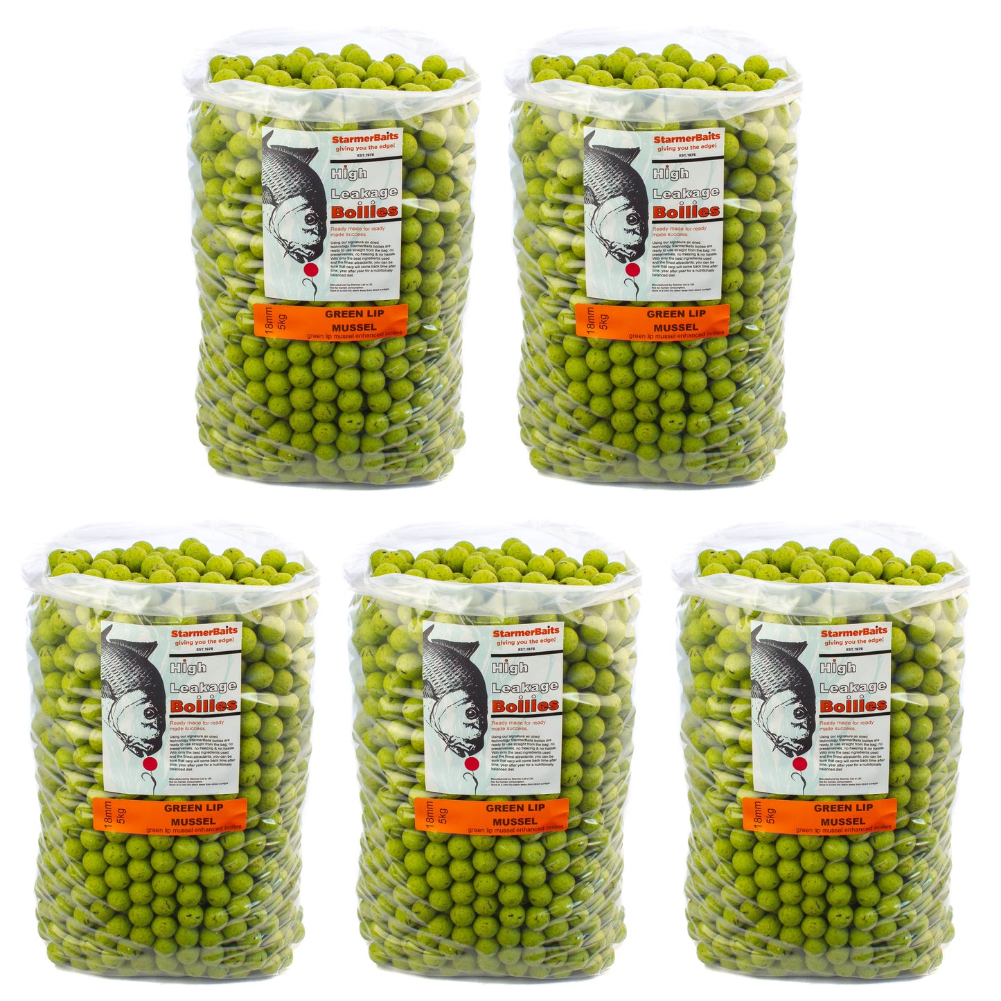 Green lip mussel boilies 18mm