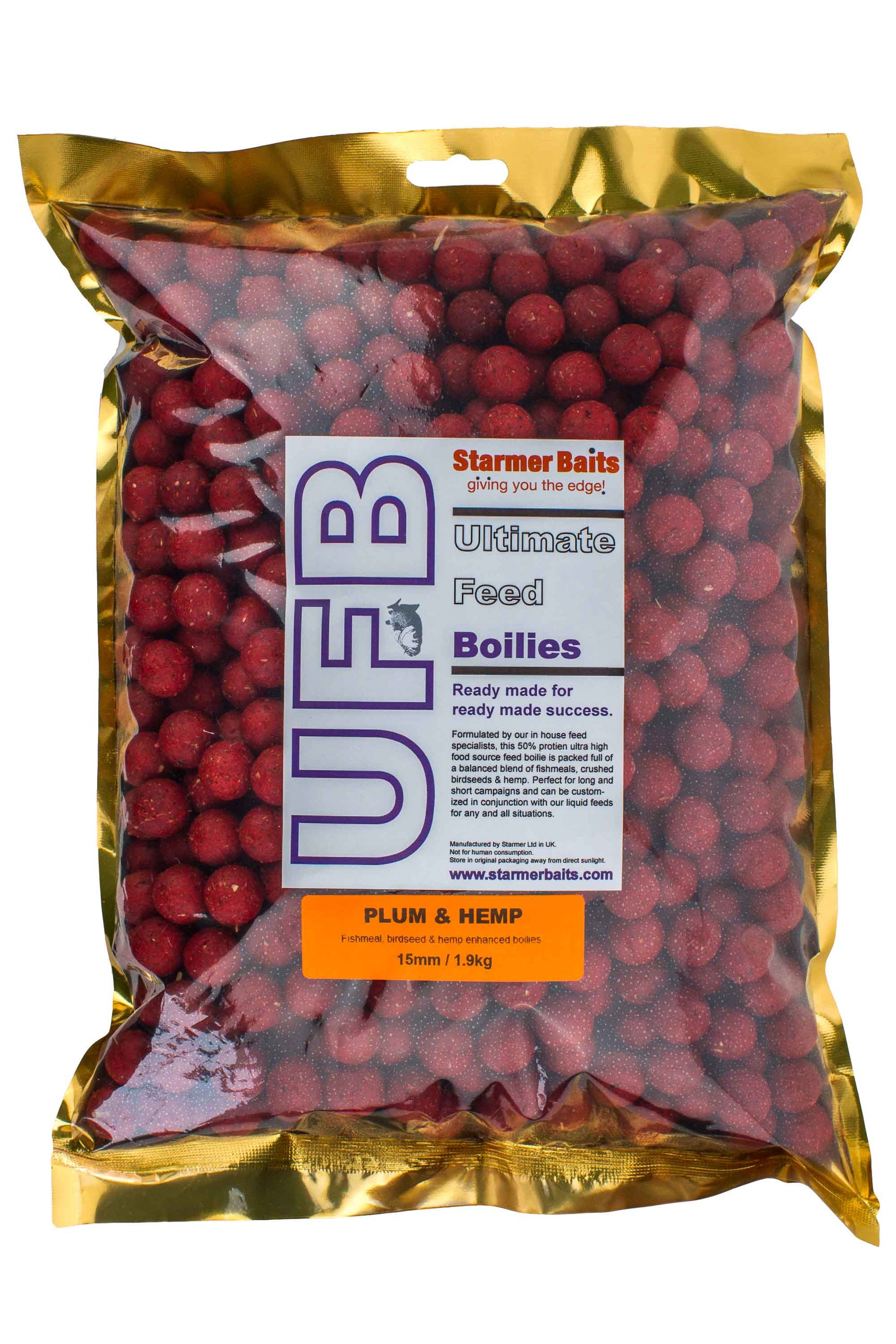 Ultimate feed boilies 15mm 1.9kg