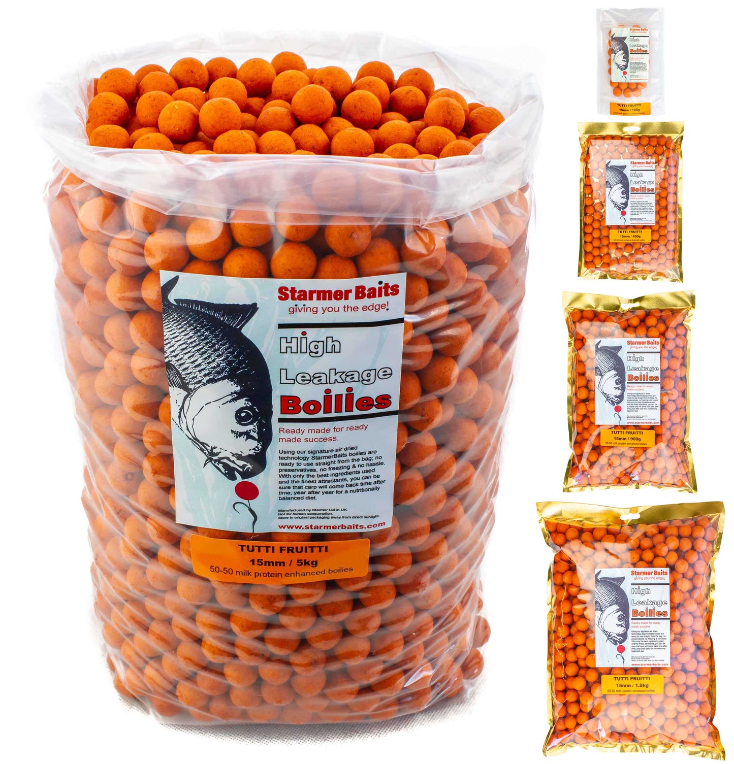 Tutti fruitti boilies 15mm