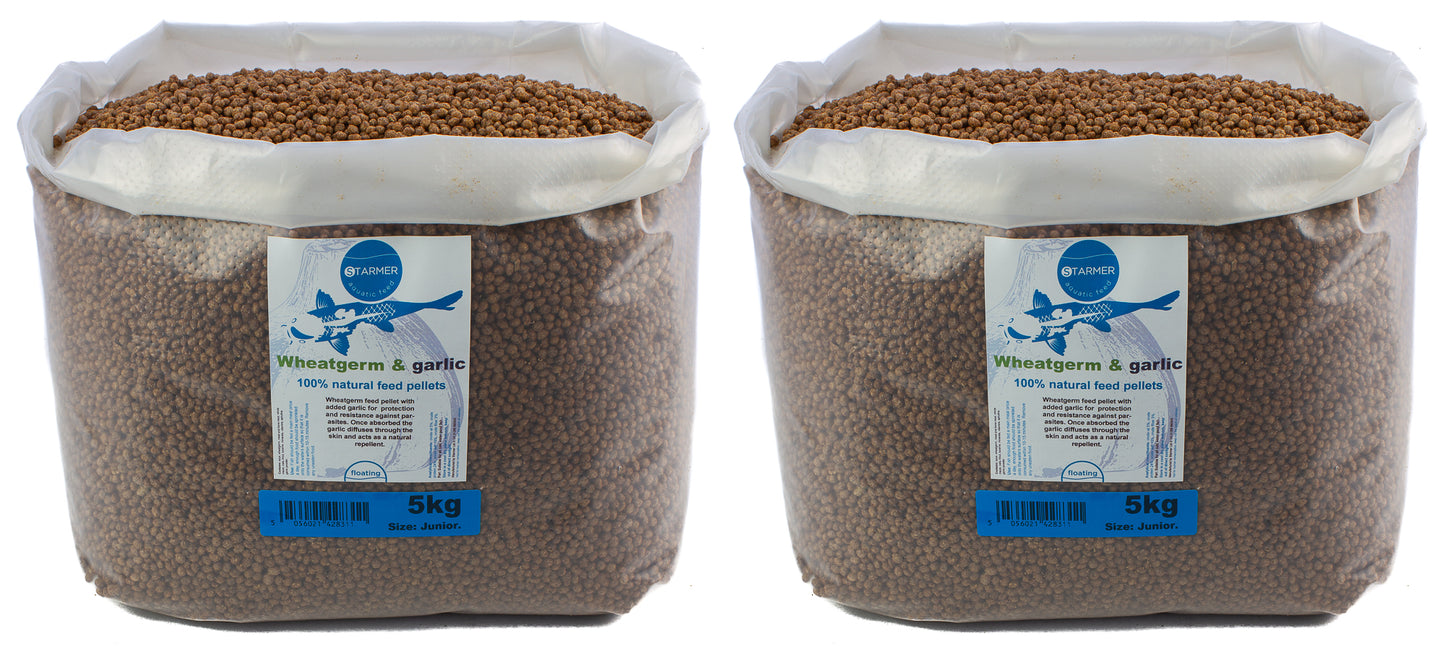 WHEATGERM & GARLIC pond pellets (JUNIOR)