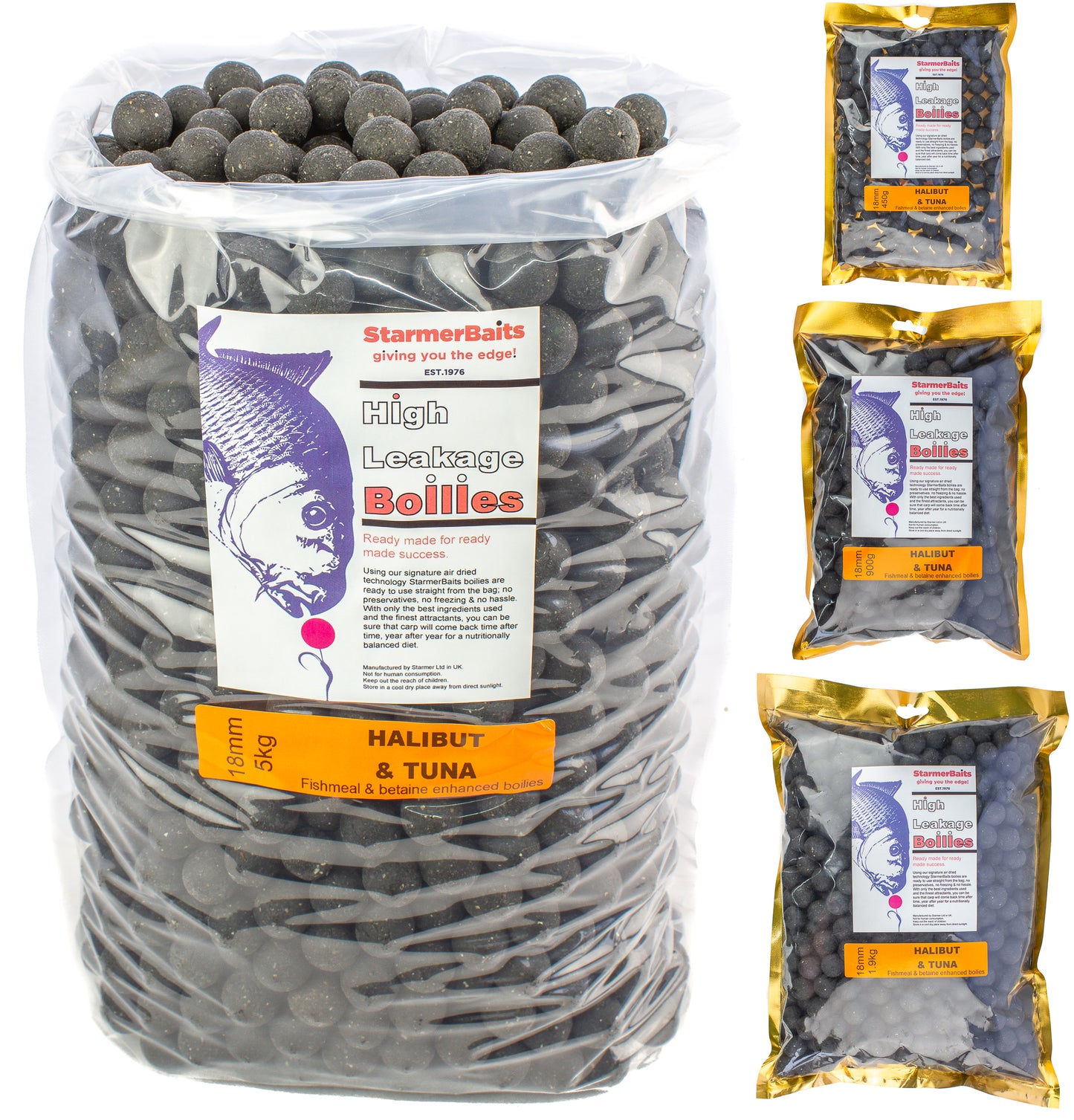 Halibut & tuna boilies 18mm