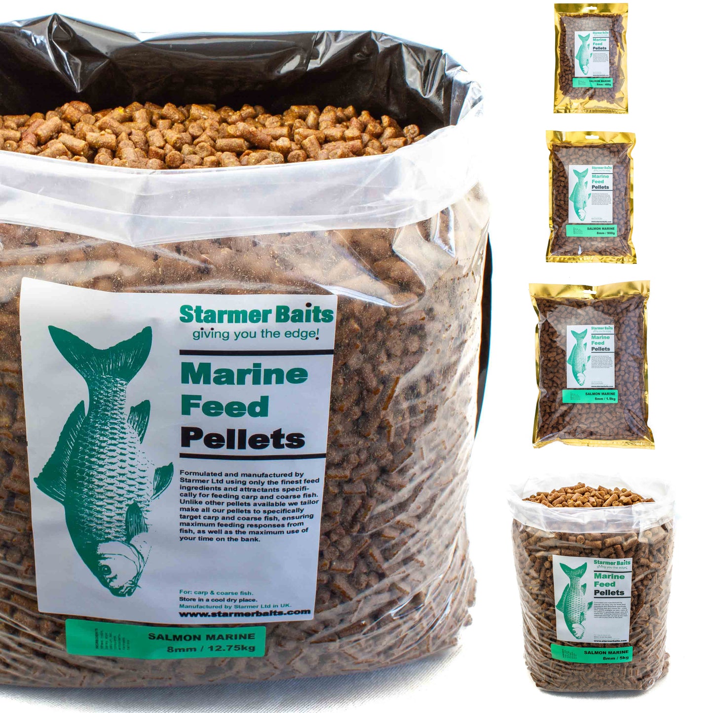 8mm Salmon marine pellets