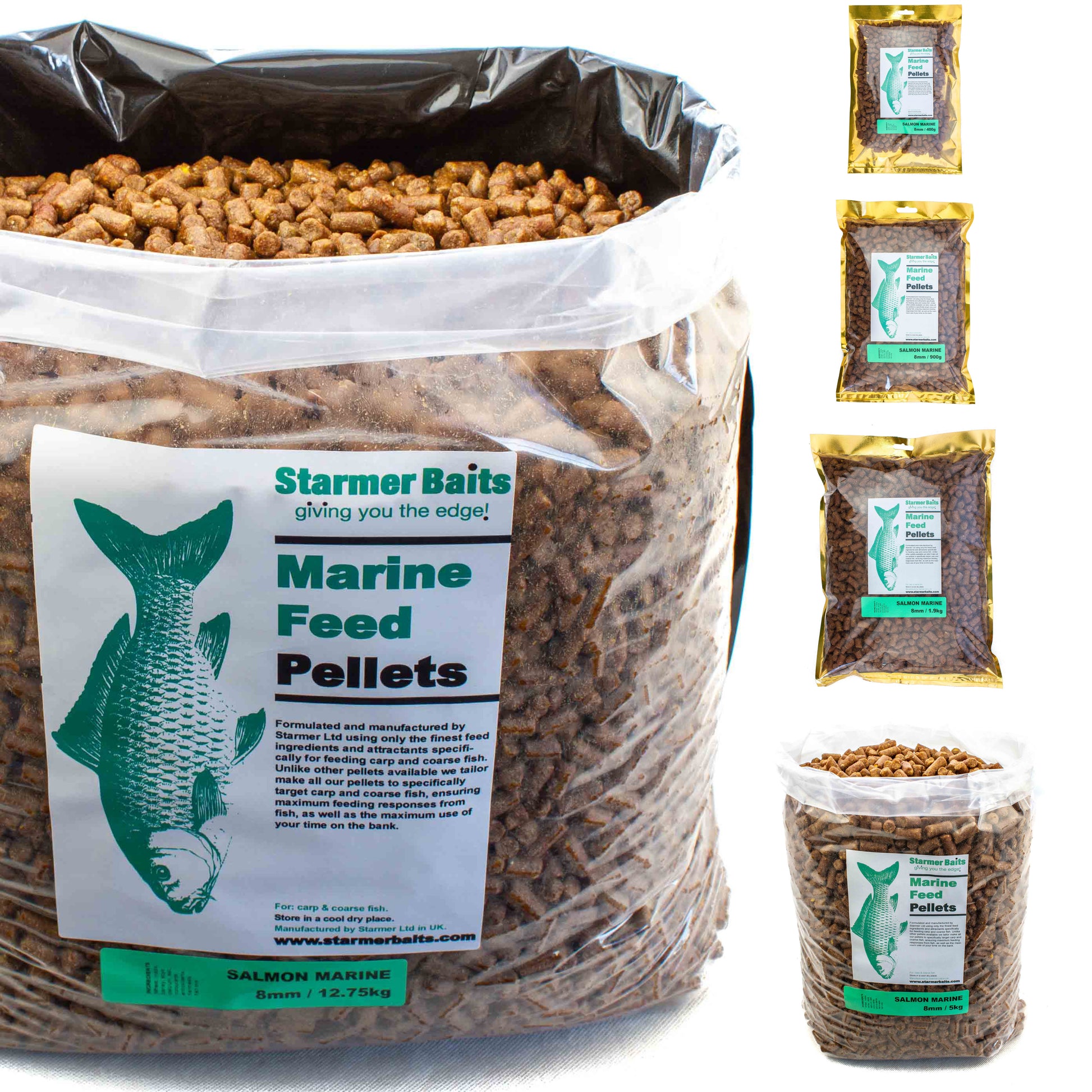 8mm Salmon marine pellets