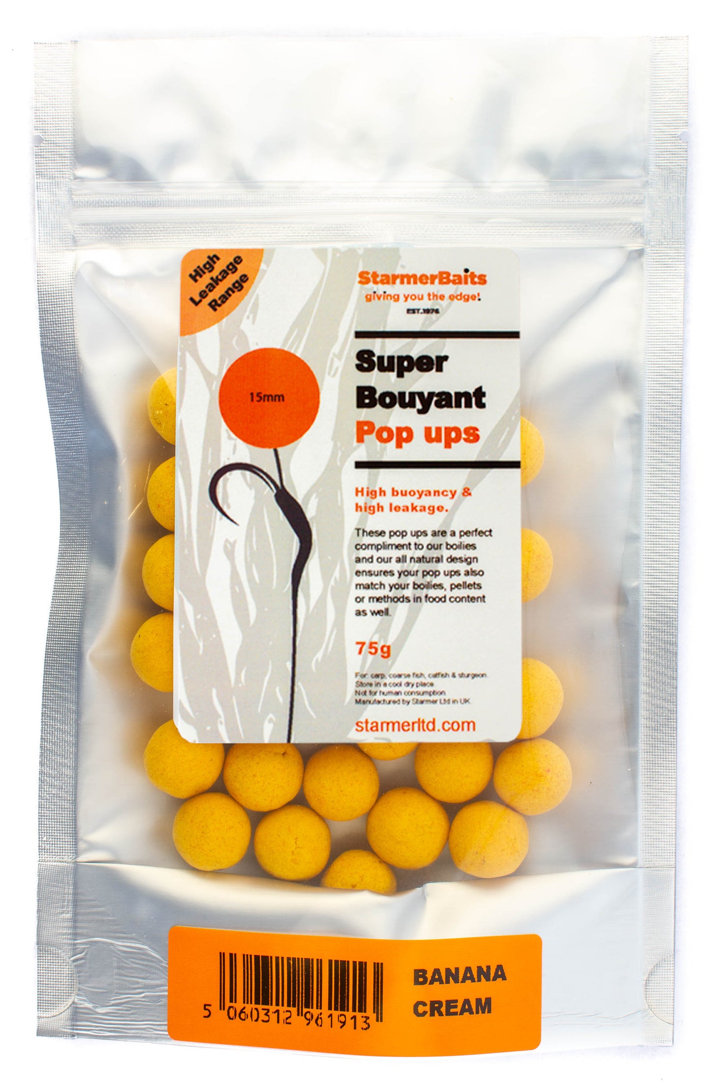 Banana cream boilies 15mm