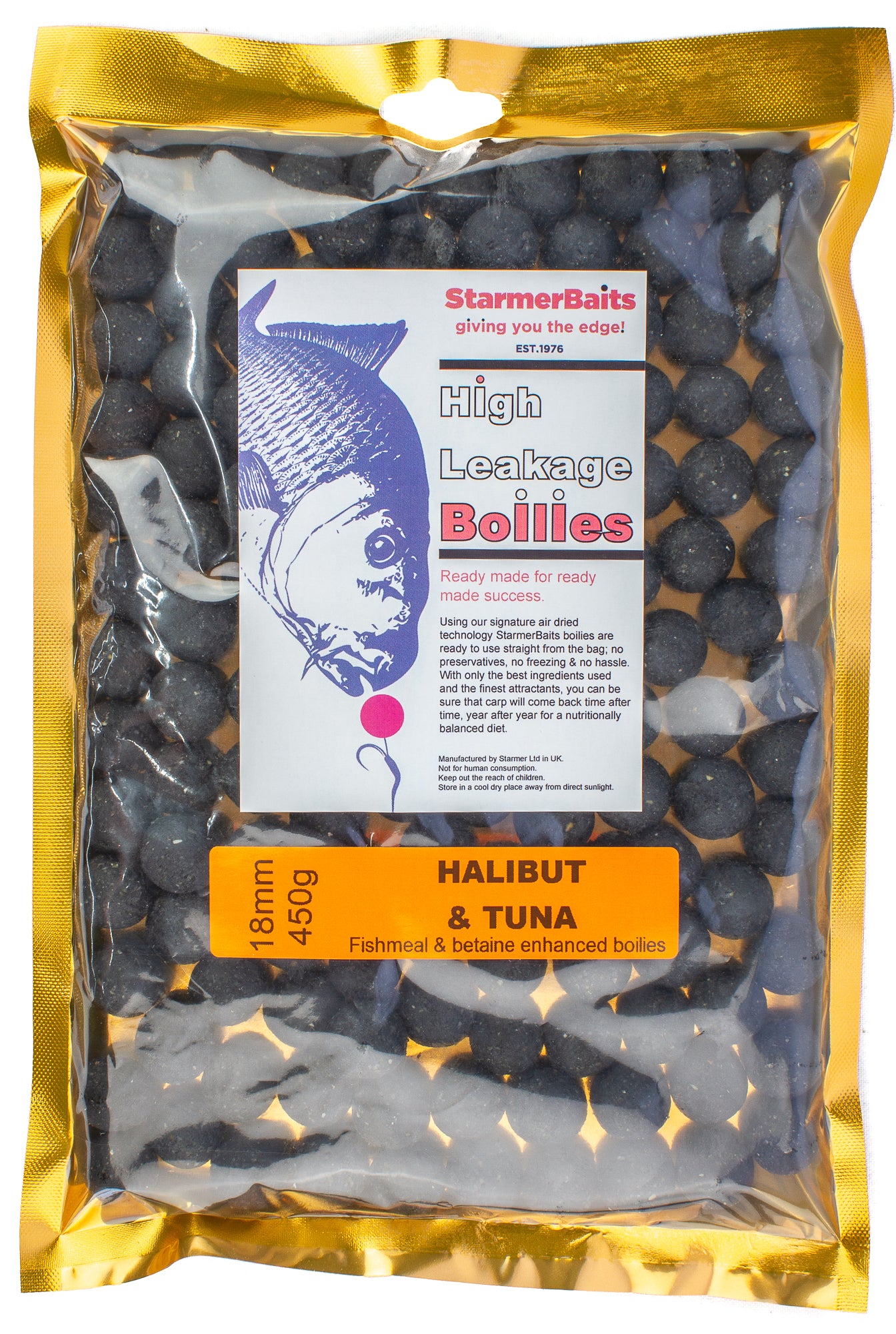 Halibut & tuna boilies 18mm