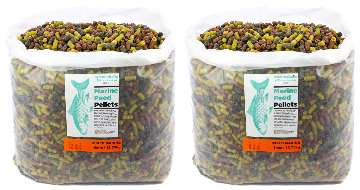 8mm Mixed marine feed pellets