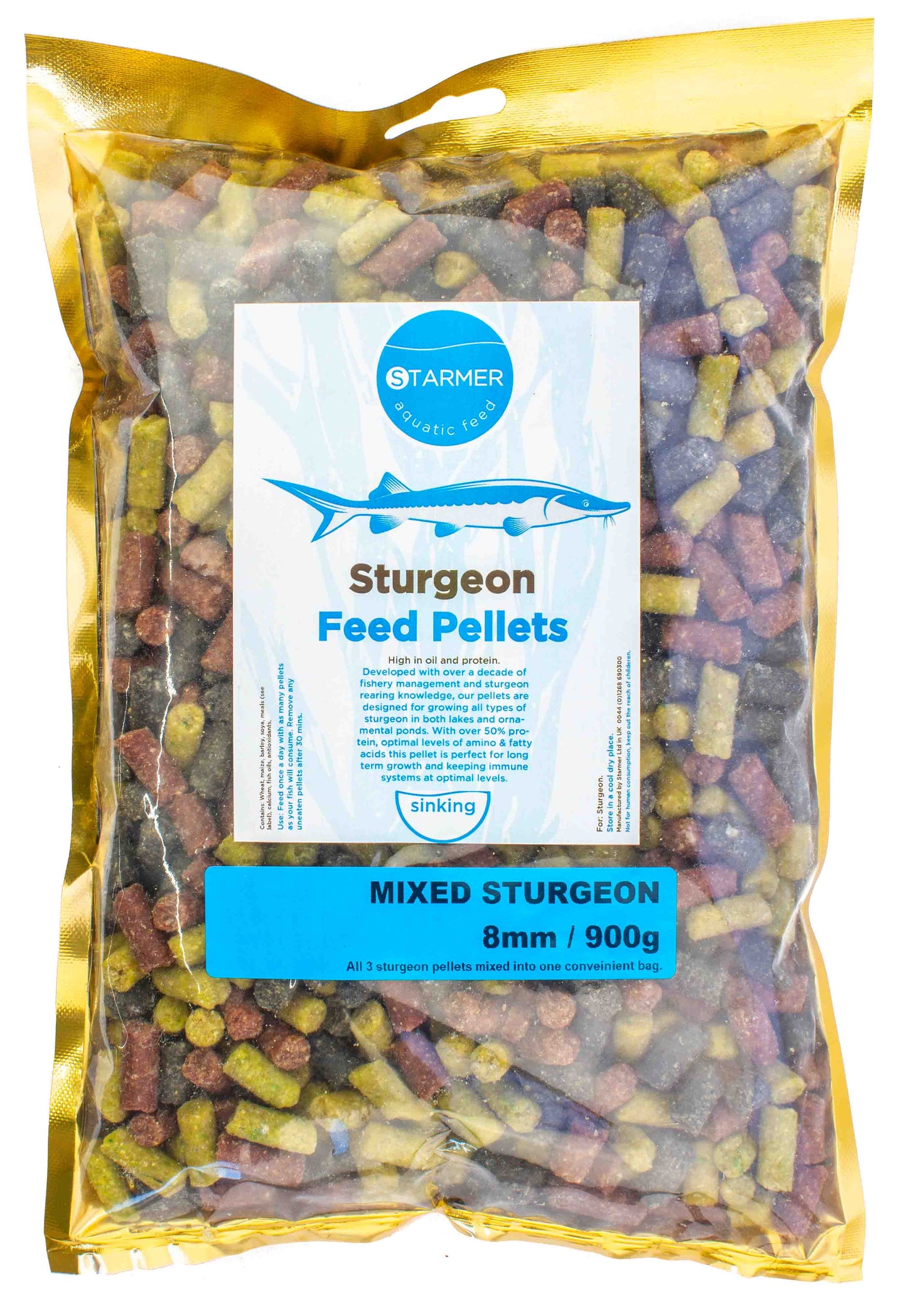 8mm MIXED STURGEON feed pellets