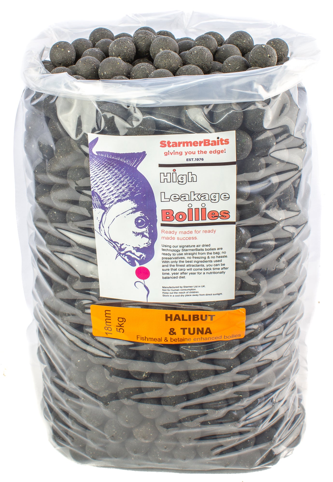 Halibut & tuna boilies 18mm