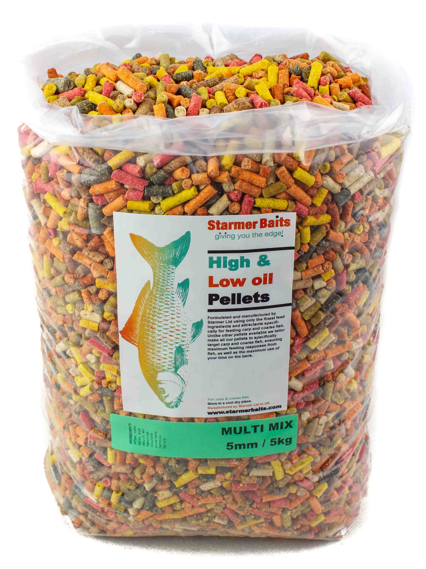 Multi mix carp pellets 5mm 5kg