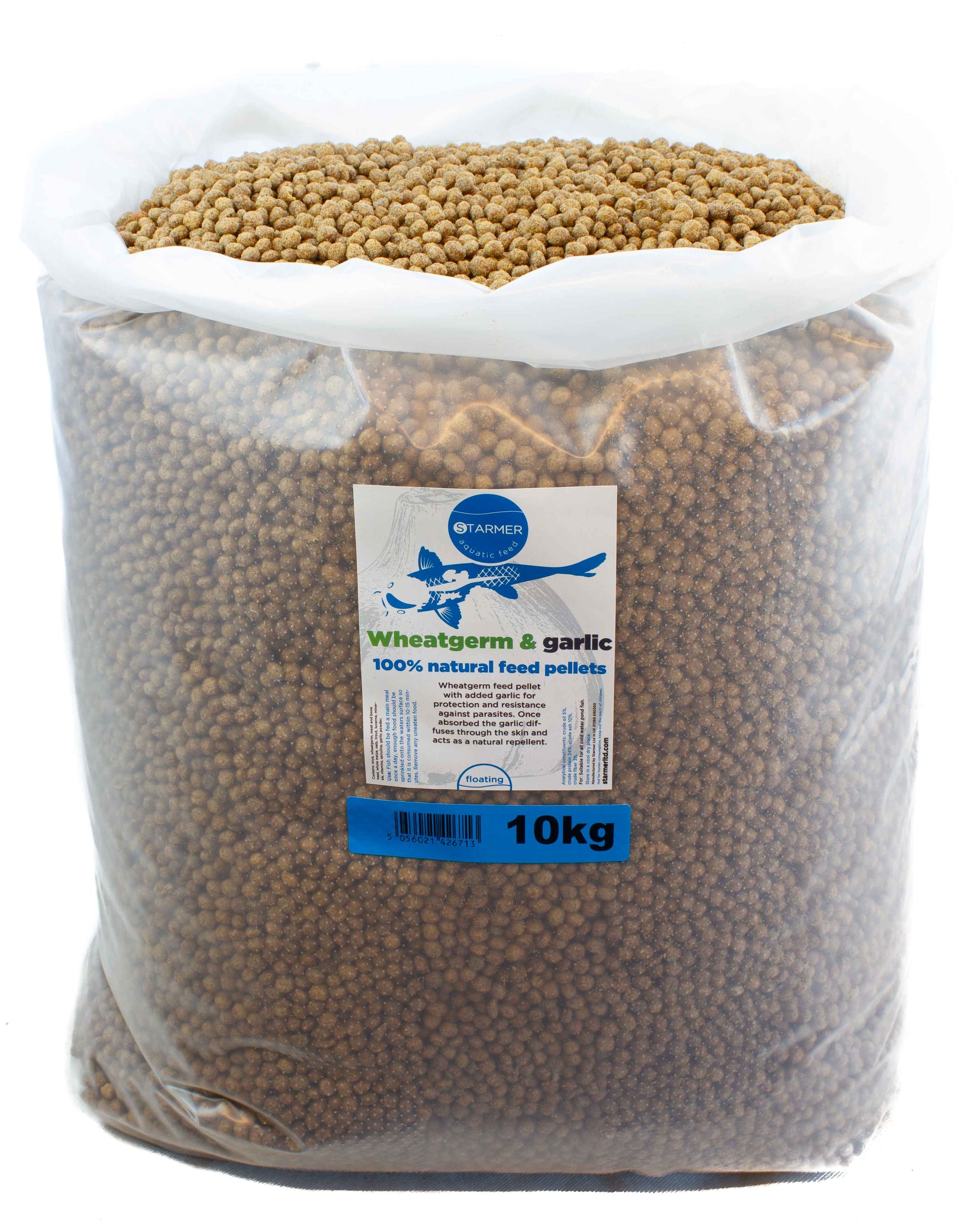 WHEATGERM & GARLIC koi pond feed pellets (ADULT)