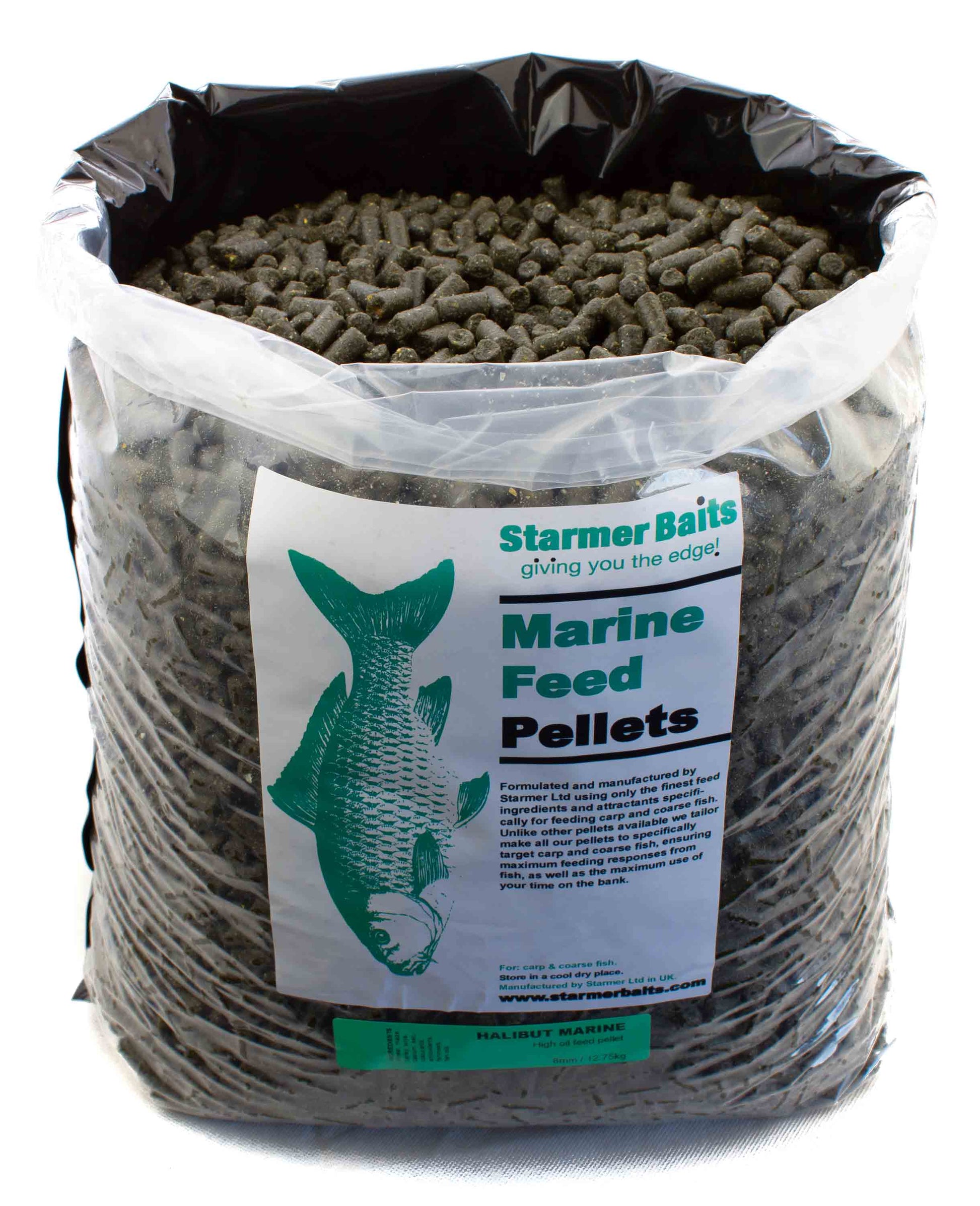 8mm Halibut marine sinking feed pellets