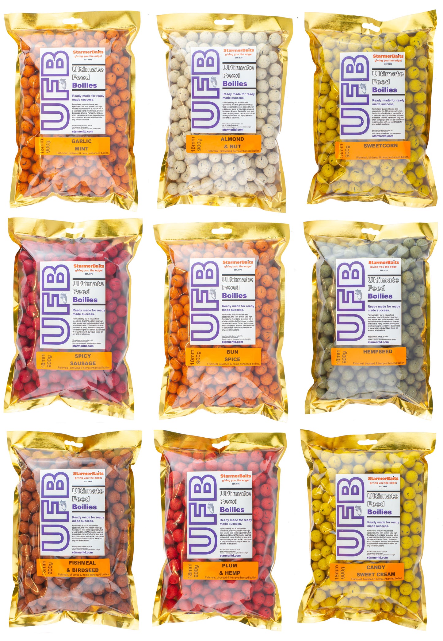 Ultimate feed boilies 18mm 900g